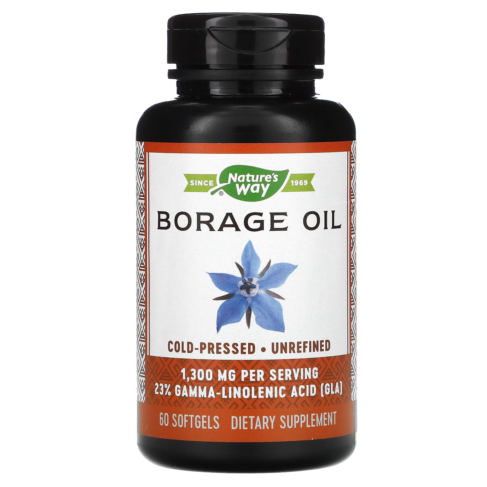 Nature's Way, Borage Oil, 1,300 mg, 60 Softgels Capsules - B000AR8PW8