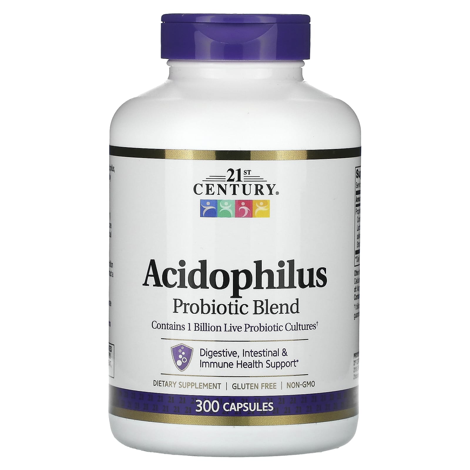21st Century, Acidophilus, Probiotic Blend, 300 Capsules - B0DLH2R8BK