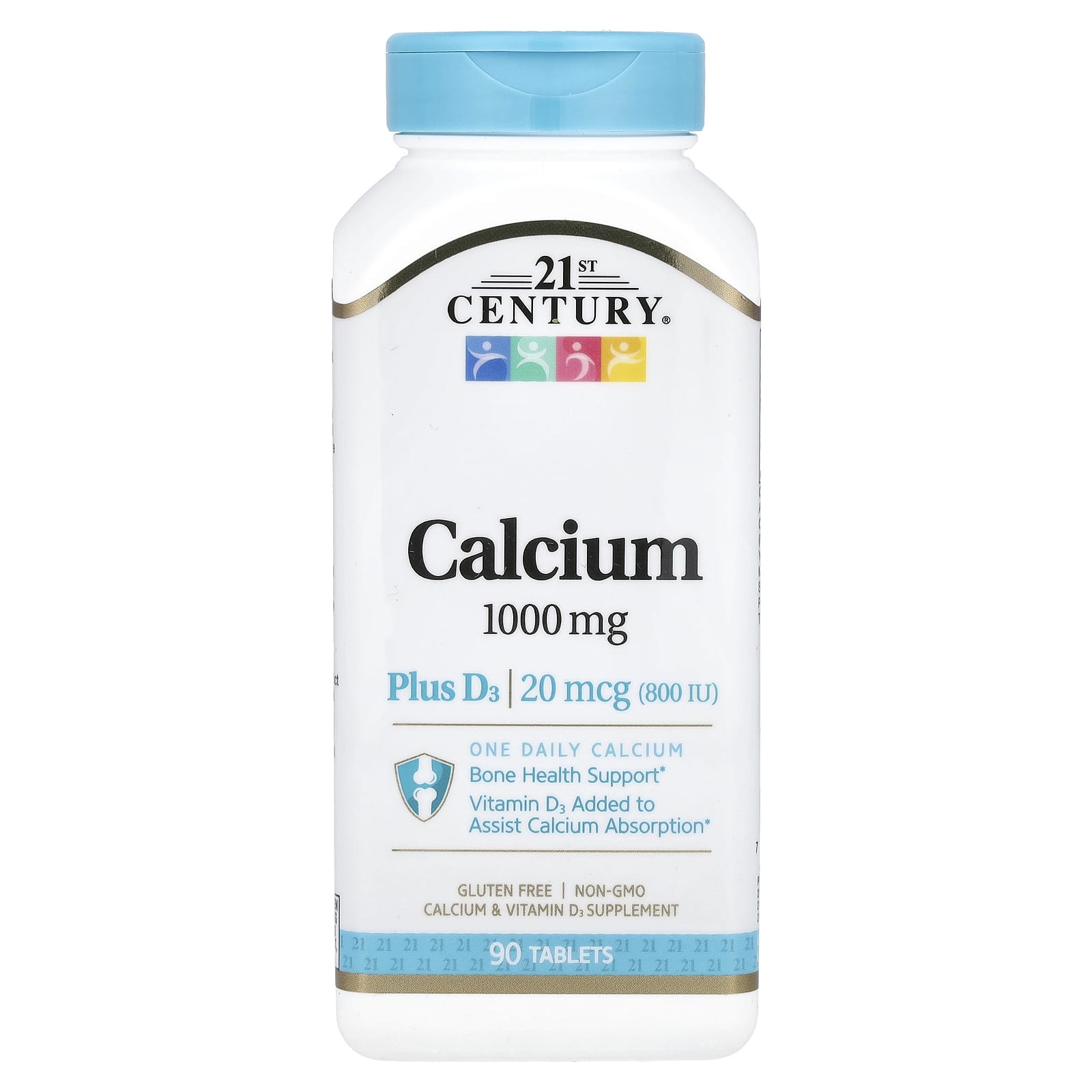 21st Century, Calcium Plus D3, 90 Tablets - B0CP641272