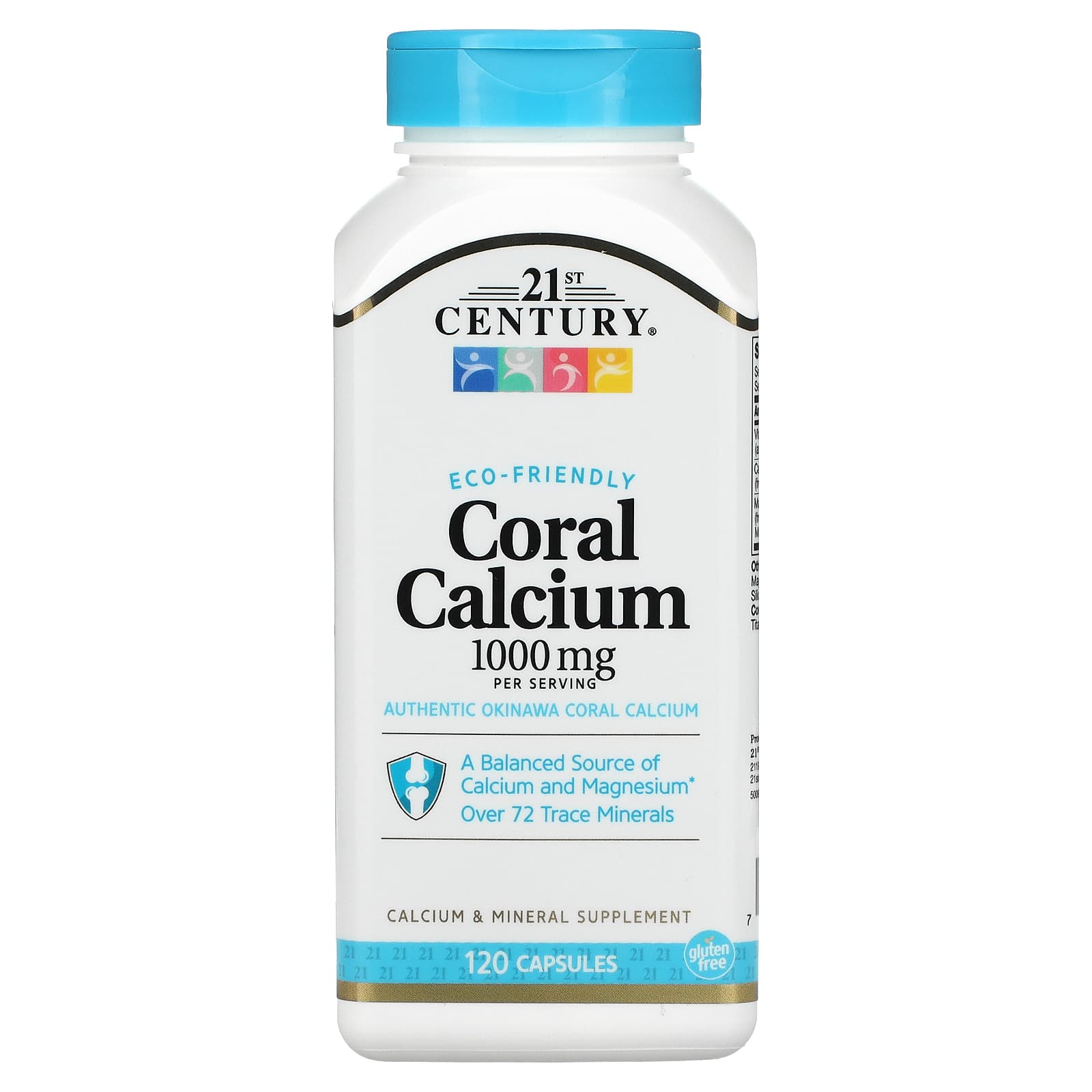 21st Century, Coral Calcium, 1,000 mg, 120 Capsules (250 mg per Capsule) - B0007PLP20
