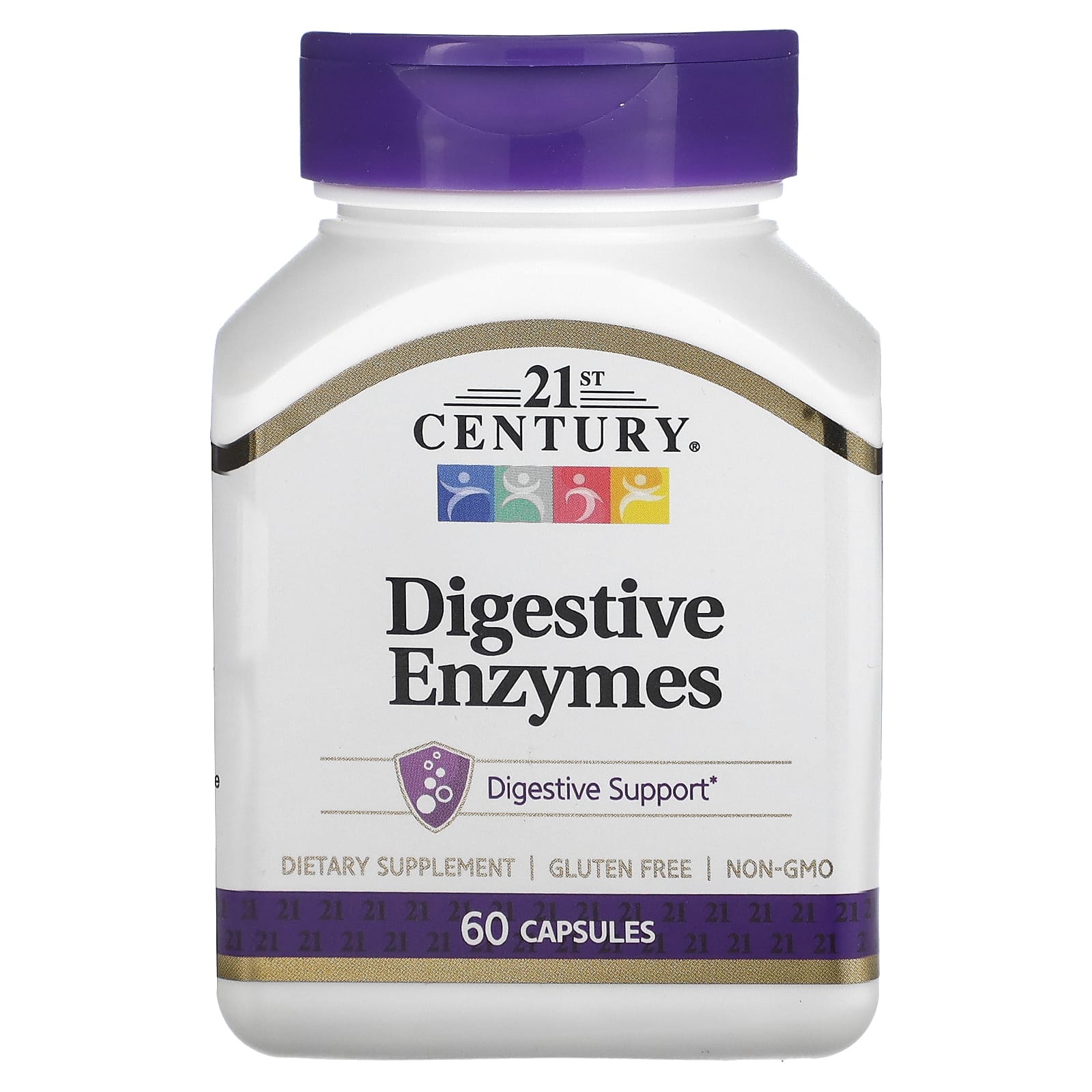 21st Century, Digestive Enzymes, 60 Capsules - B004SCEKR0