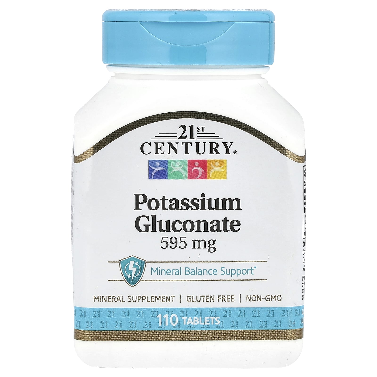 21st Century, Potassium Gluconate, 595 mg, 110 Tablets - B004RCR73U