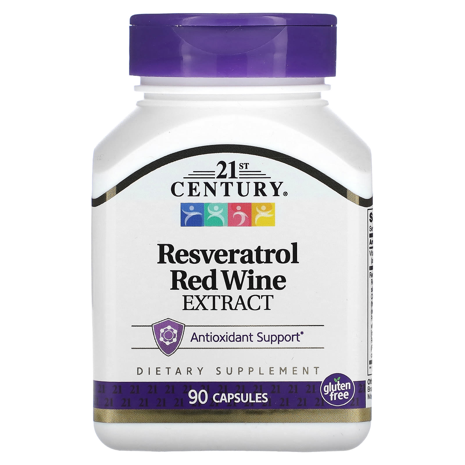 21st Century, Resveratrol Red Wine Extract, 90 Capsules - B003USJXKC