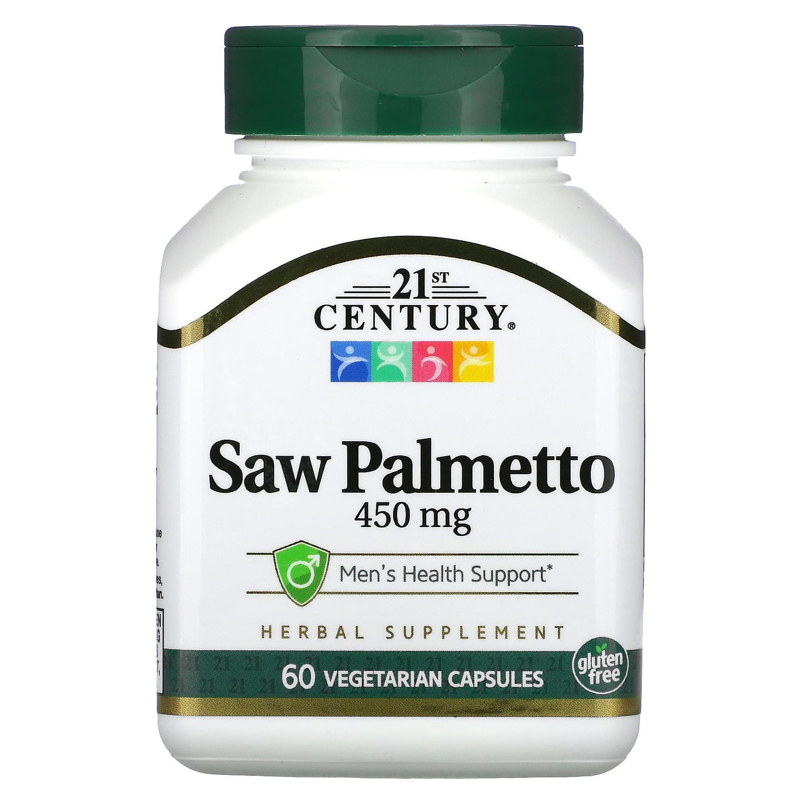21st Century, Saw Palmetto, 450 mg, 60 Vegetarian Capsules - B000PSYXFA
