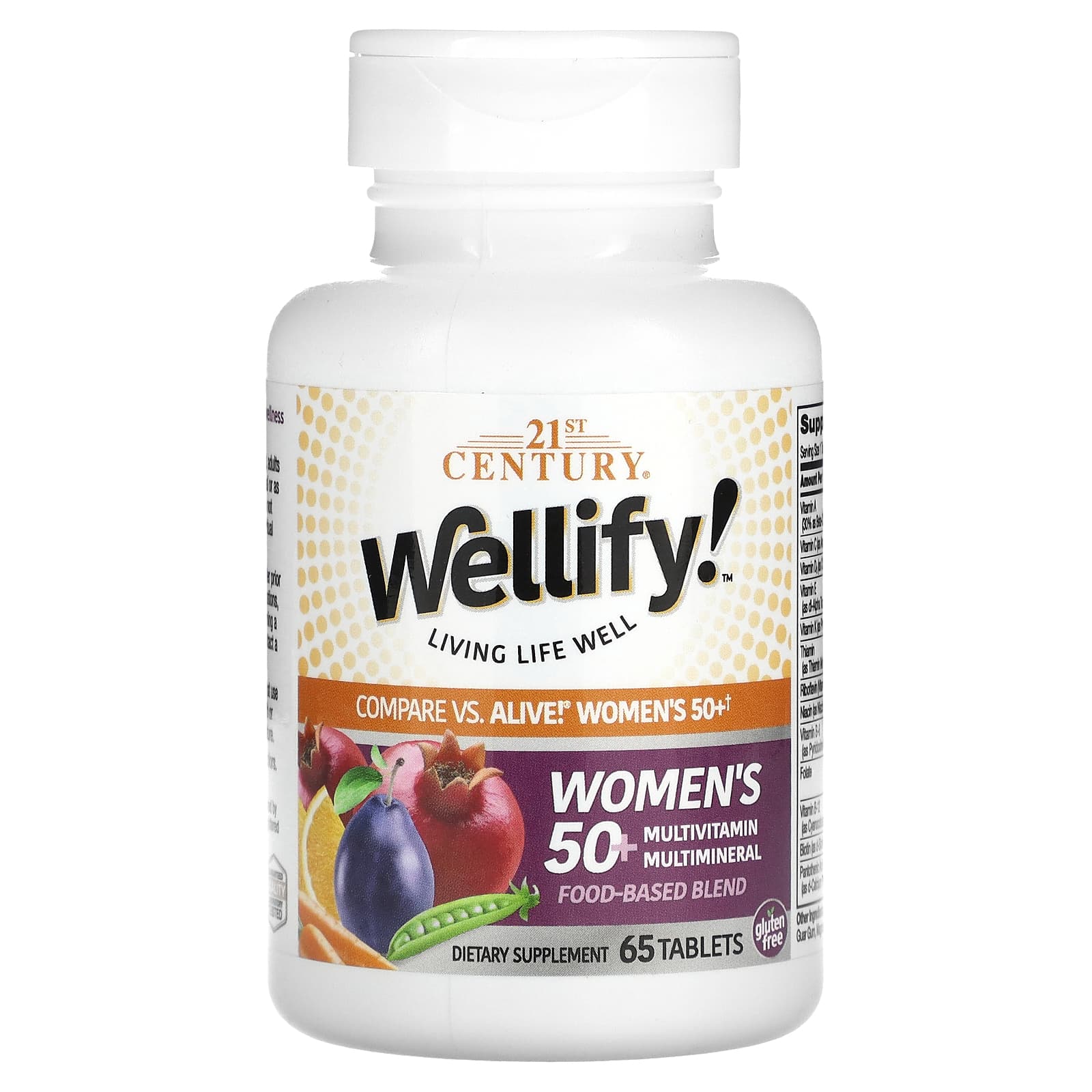 21st Century, Wellify! Women's 50+ Multivitamin Multimineral, 65 Tablets - B07HLL362W