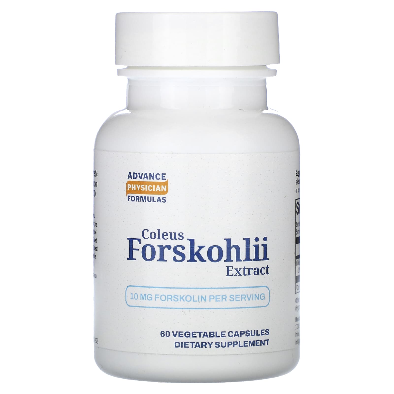 Advance Physician Formulas, Coleus Forskohlii Extract, 10 mg, 60 Vegetable Capsules - B0042ZWRAK