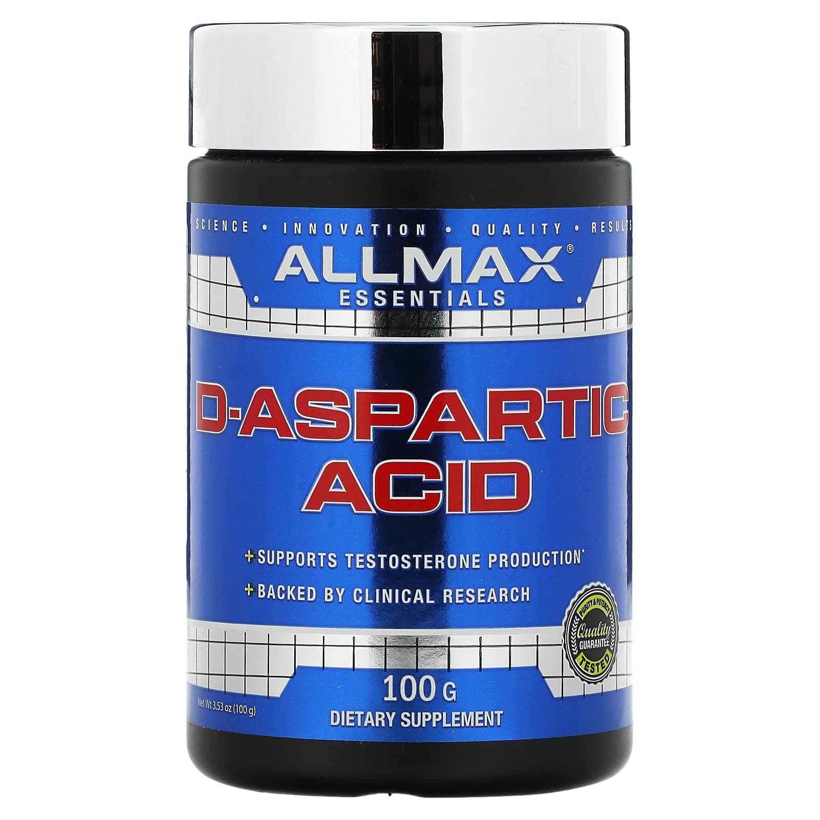 ALLMAX, D-Aspartic Acid, 3.53 oz (100 g) - B008MWHUY2