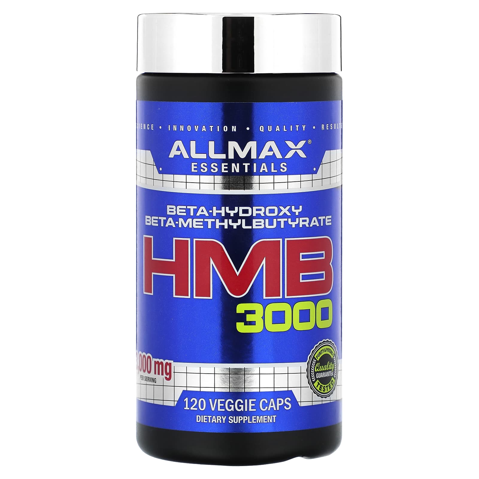 ALLMAX, Essentials, HMB 3000, 120 Veggie Caps - 