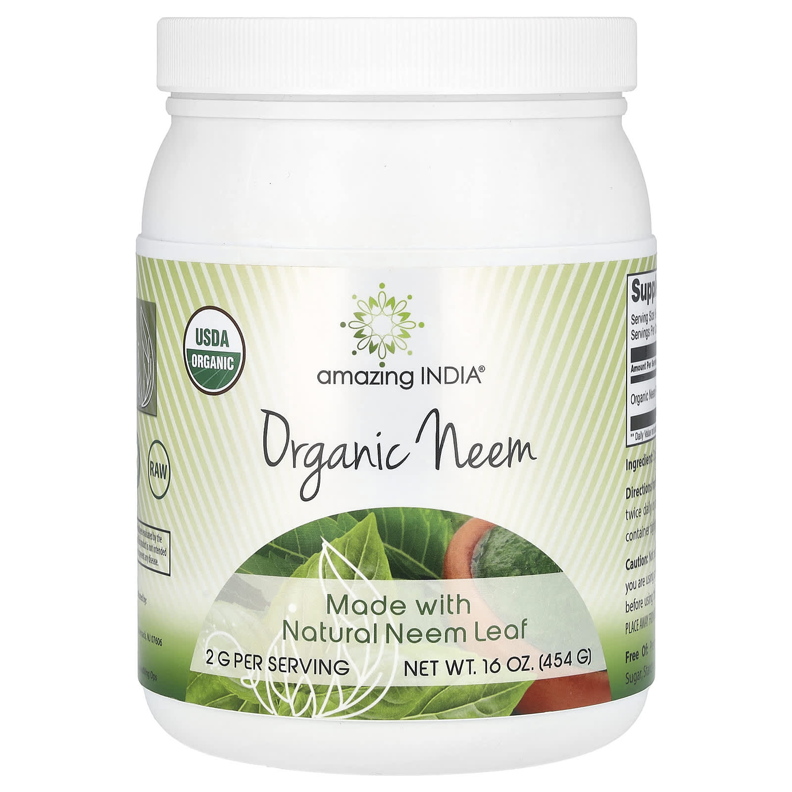Amazing India, Organic Neem, 16 oz (454 g)