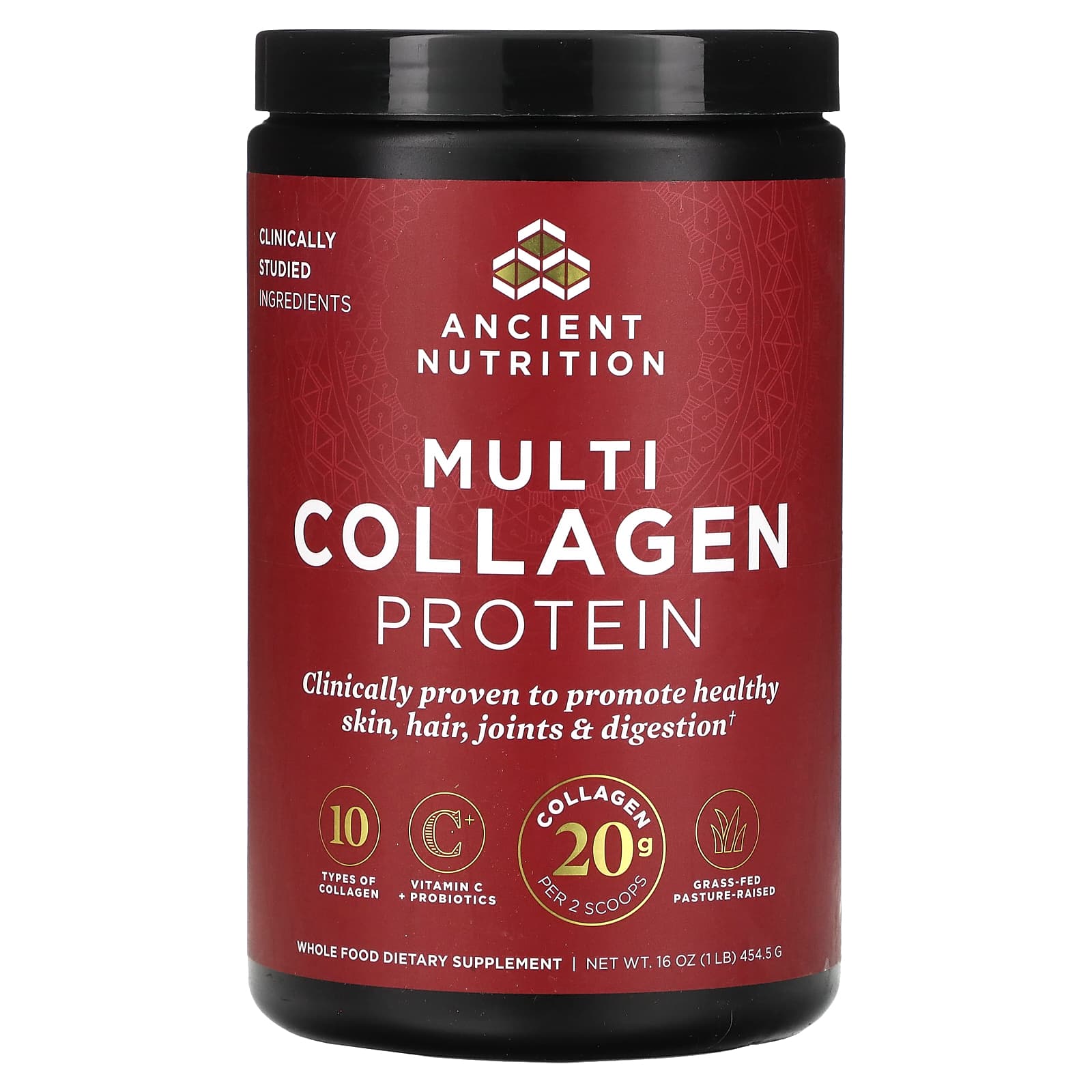 Ancient Nutrition, Multi Collagen Protein, 1 lb (454.5 g) - B01LXADO9Z
