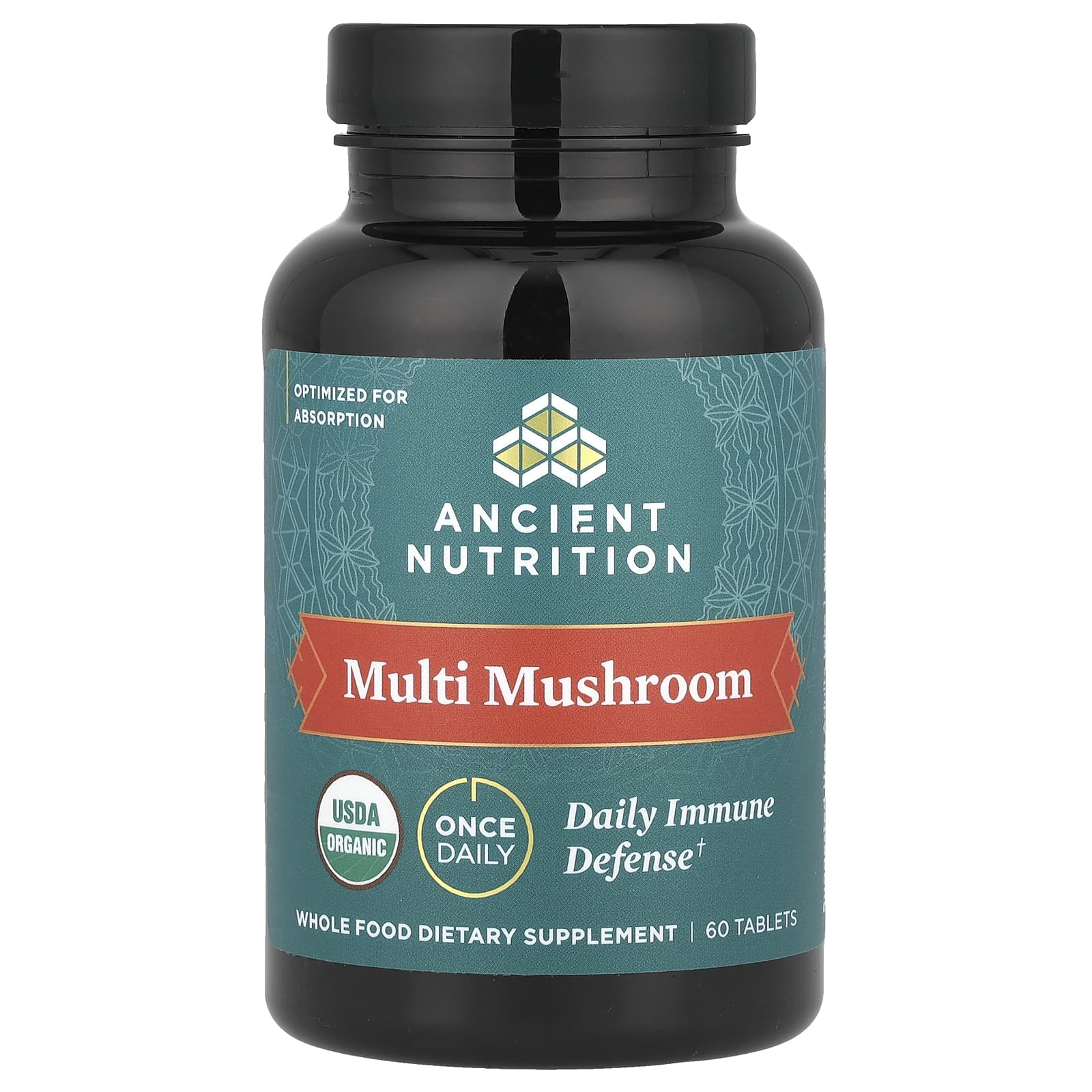 Ancient Nutrition, Multi Mushroom, Daily Immune Defense, 60 Tablets - B08QW7RSMJ