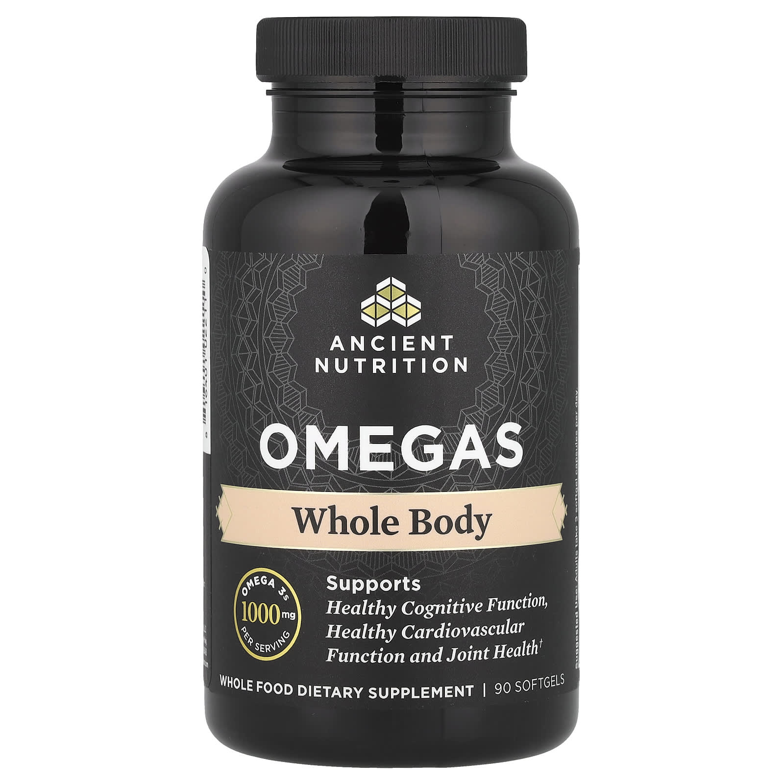 Ancient Nutrition, Omegas, Whole Body, 1,000 mg, 90 Softgels (333 mg Per Softgels) - B07H8KYZXX