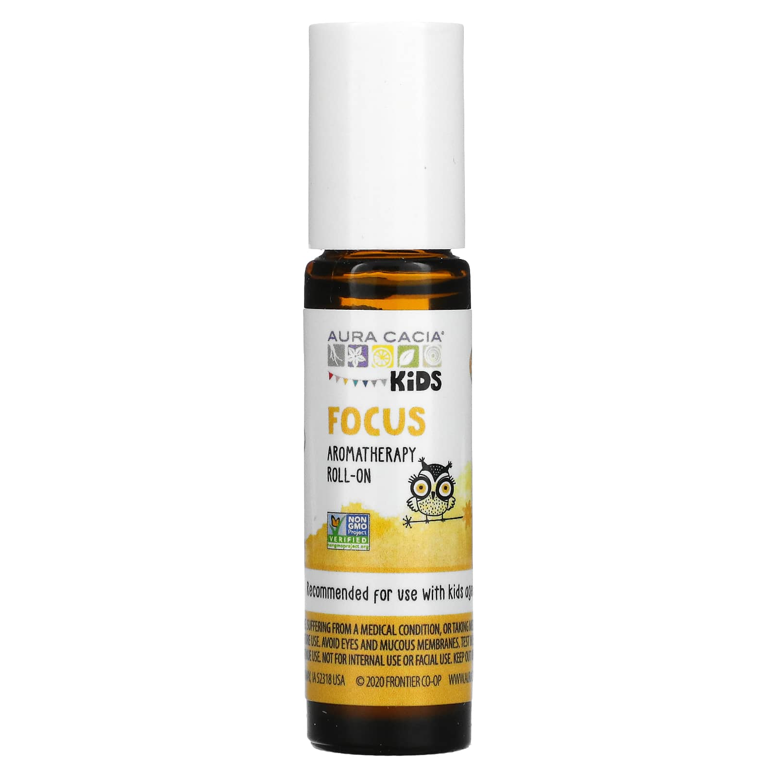 Aura Cacia, Kids, Aromatherapy Roll-On, Focus, 0.31 fl oz (9.2 ml) - B095KHFXS1