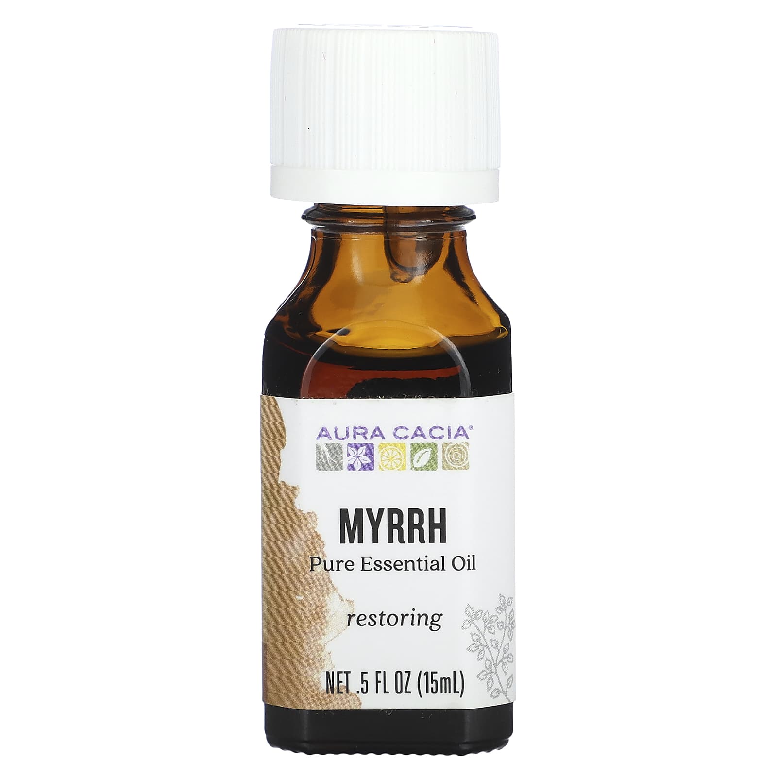 Aura Cacia, Pure Essential Oil, Myrrh, 0.5 fl oz (15 ml) - B002Q4UCEC