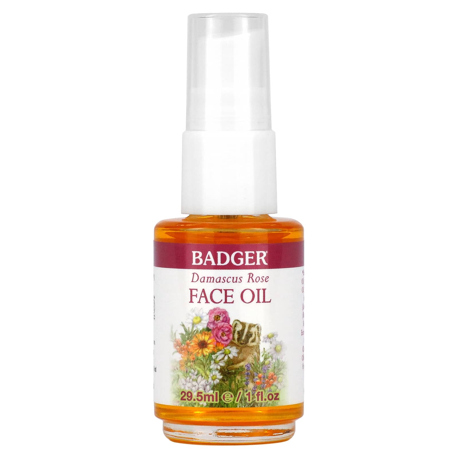 Badger, Damascus Rose Face Oil, 1 fl oz (29.5 ml) - B0063NKM6K