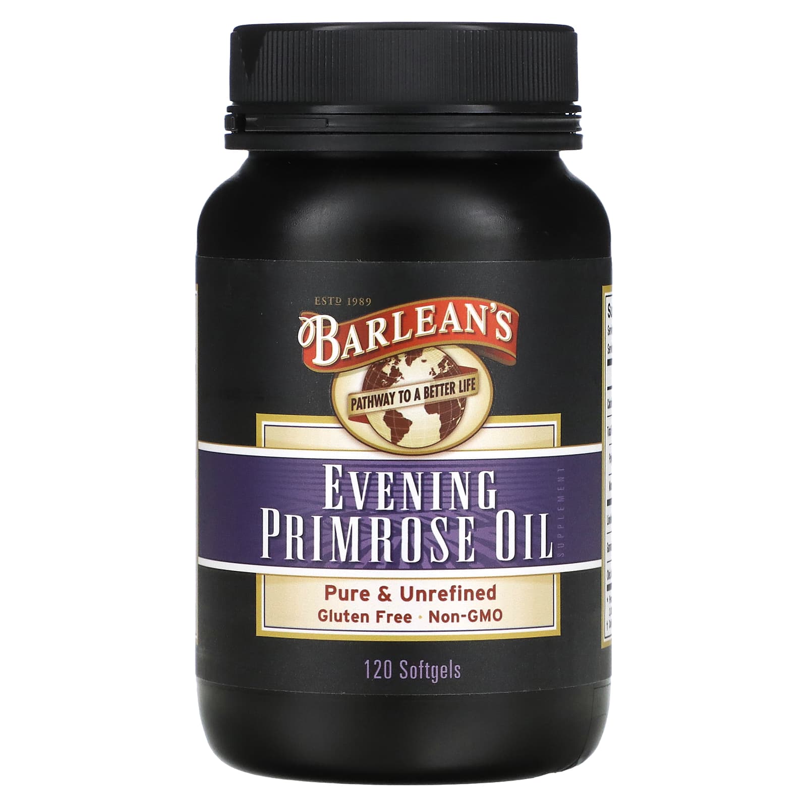 Barlean's, Evening Primrose Oil, 120 Softgels - B0009ET4JA
