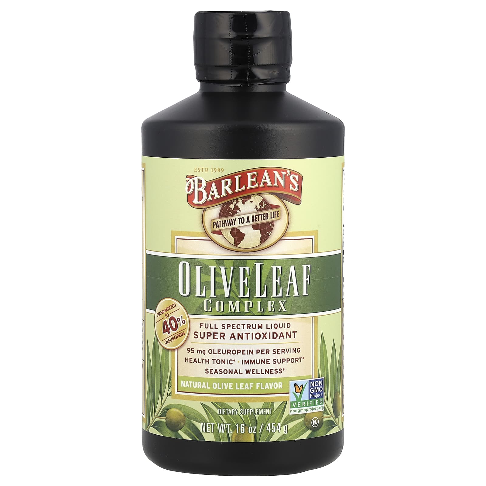 Barlean's, Olive Leaf Complex, Natural Olive Leaf , 16 oz (454 g) - B005NZ4IBY