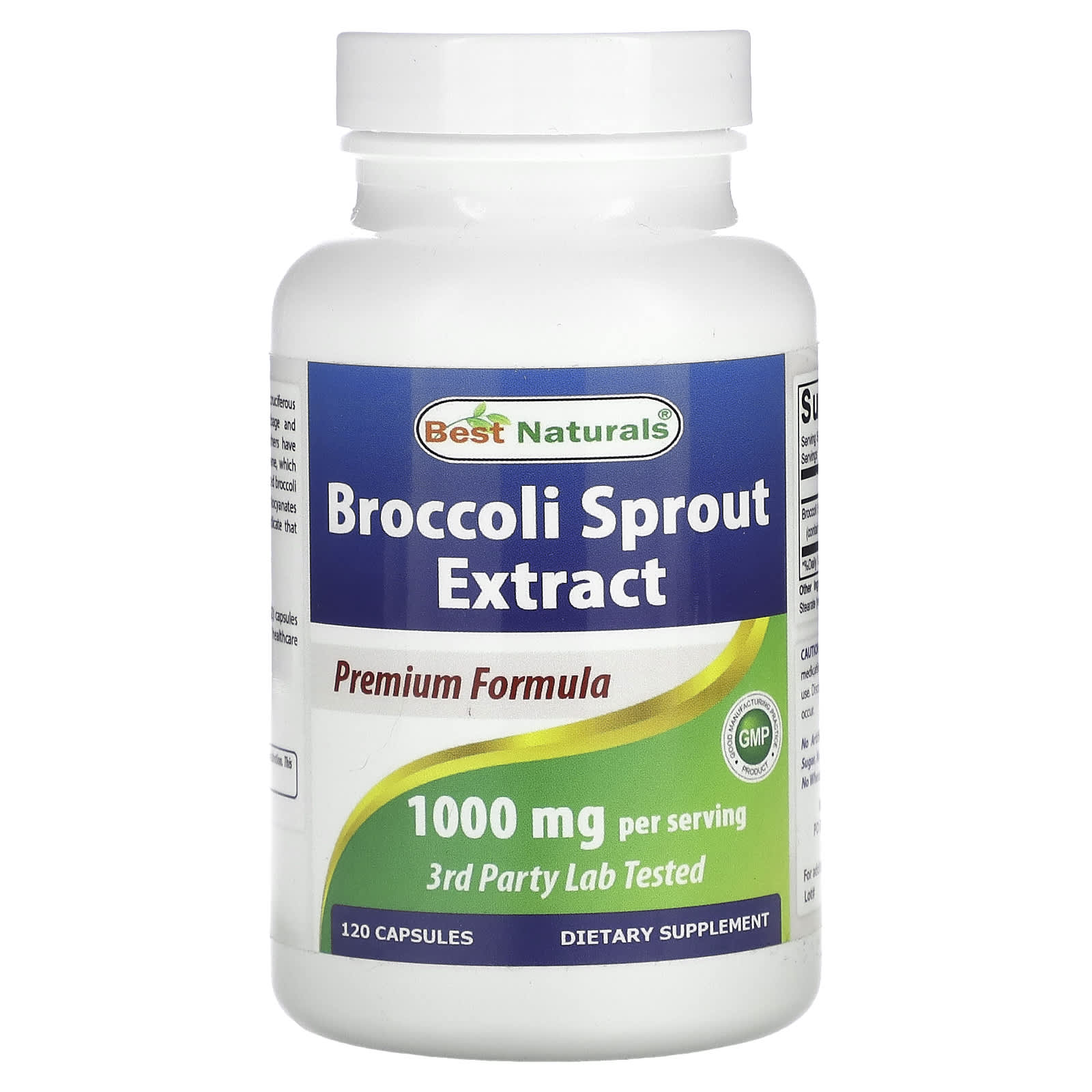 Best Naturals, Broccoli Sprout Extract, 1,000 mg, 120 Capsules (500 mg per Capsule) - B00OJNOX02