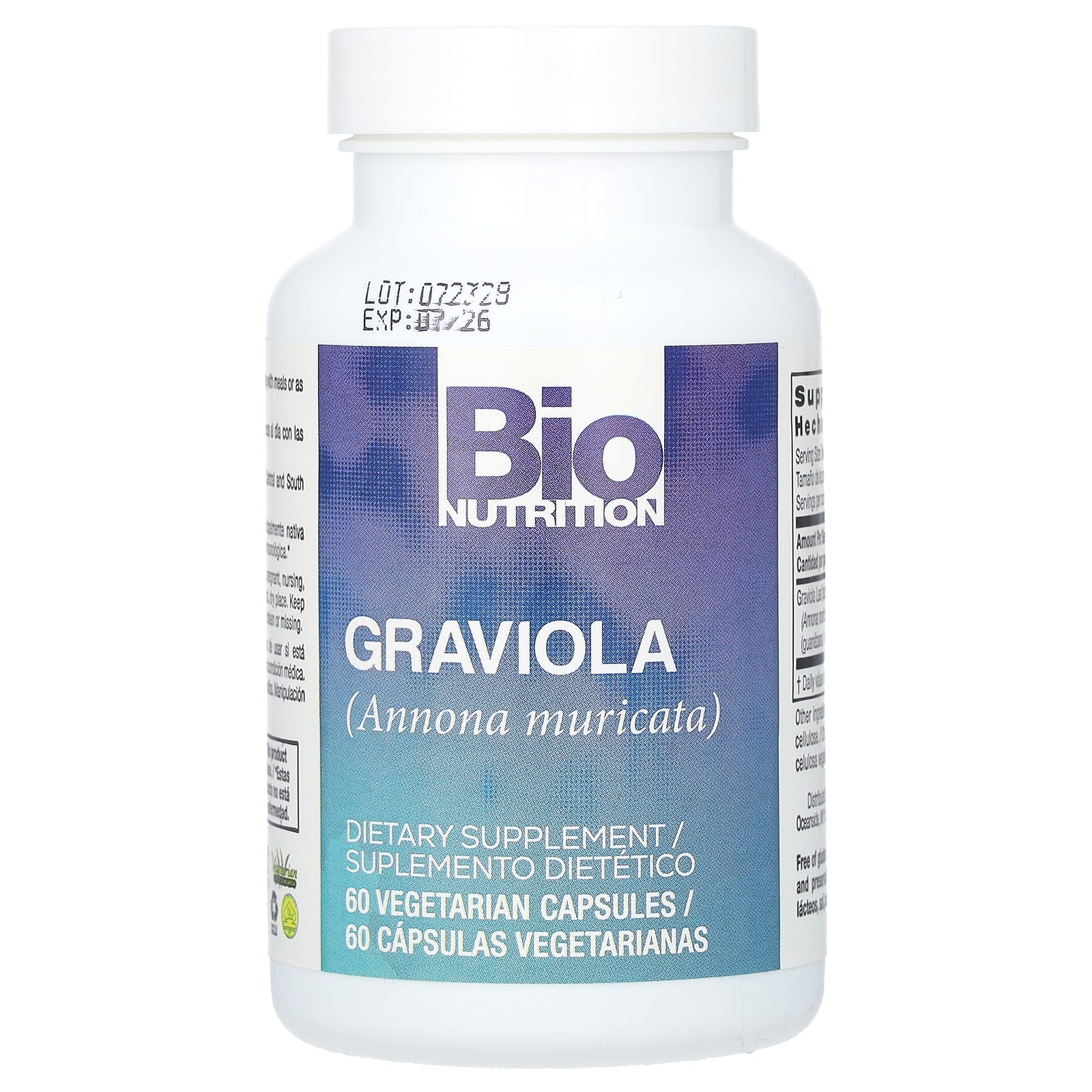 Bio Nutrition, Graviola, 60 Vegetarian Capsules - B00TGTPN3U