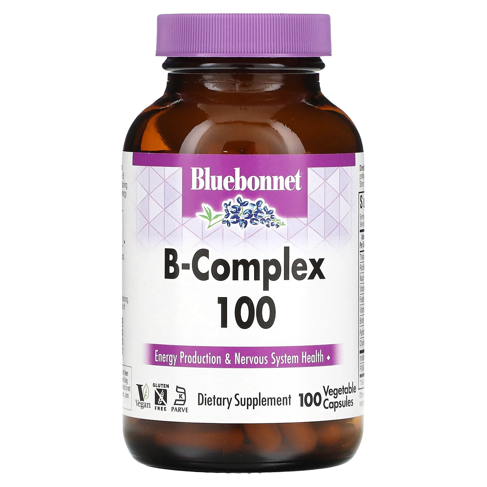 Bluebonnet Nutrition, B-Complex 100, 100 Vegetable Capsules - B000I4AFKI