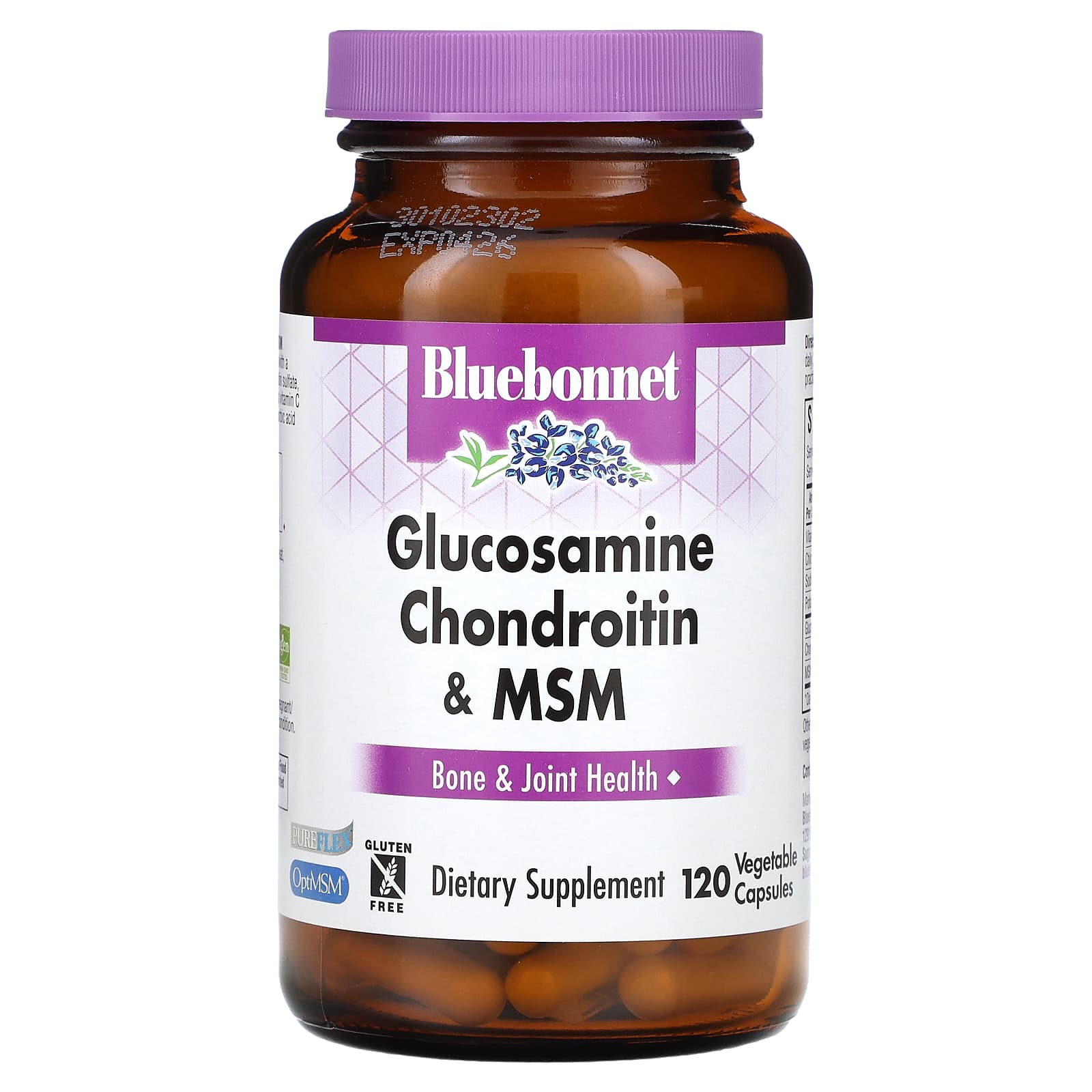Bluebonnet Nutrition, Glucosamine Chondroitin & MSM, 120 Vegetable Capsules - B001RMAZ5K