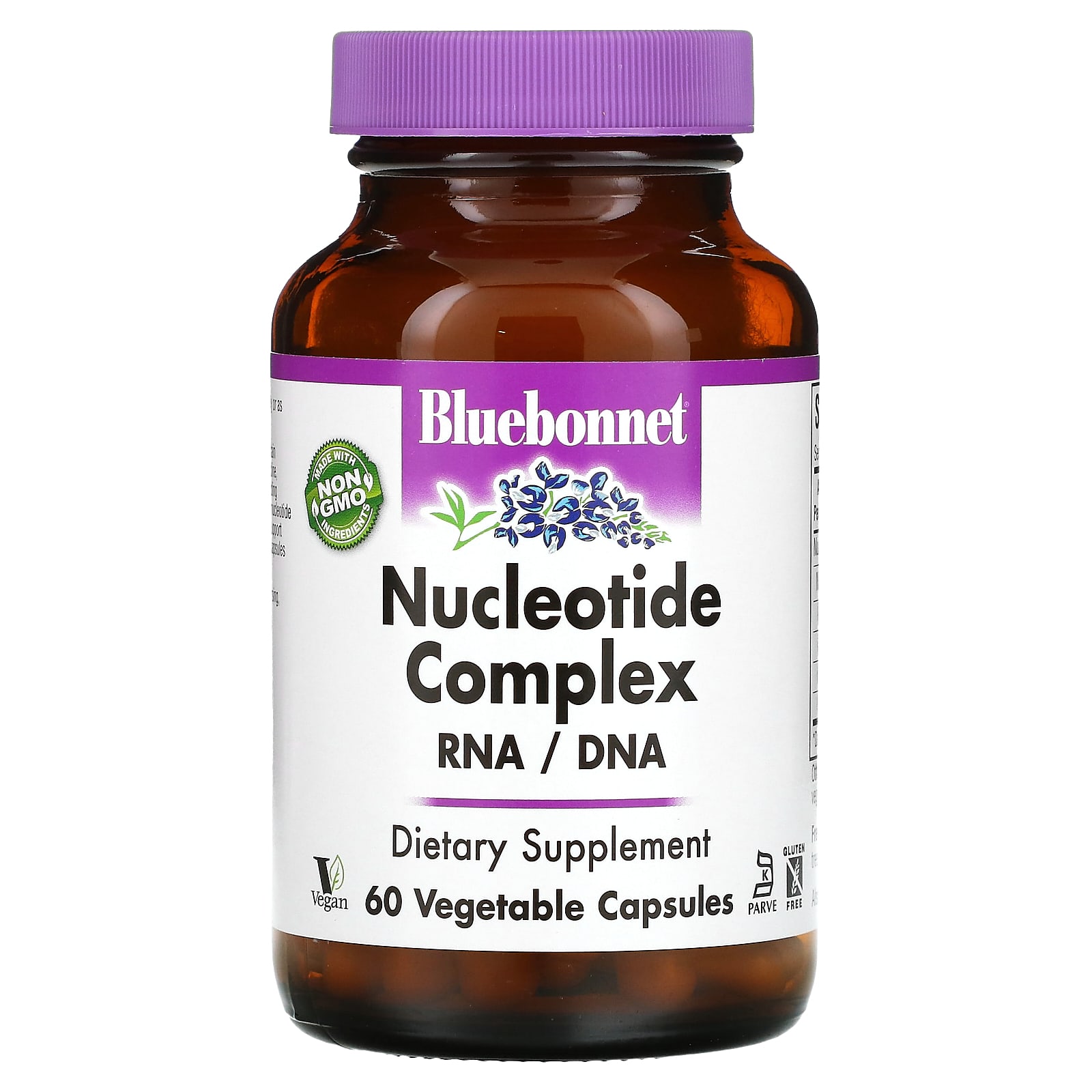 Bluebonnet Nutrition, Nucleotide Complex, RNA / DNA, 60 Vegetable Capsules - B000Z93W06