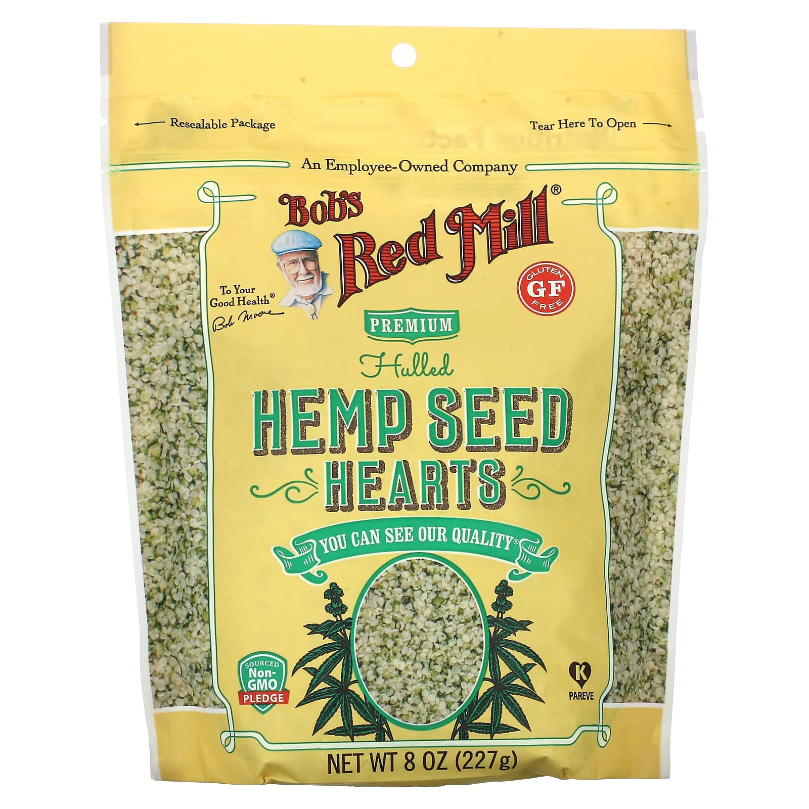 Bob's Red Mill, Hulled Hemp Seed Hearts, 8 oz (227 g) - B075XDW2QX