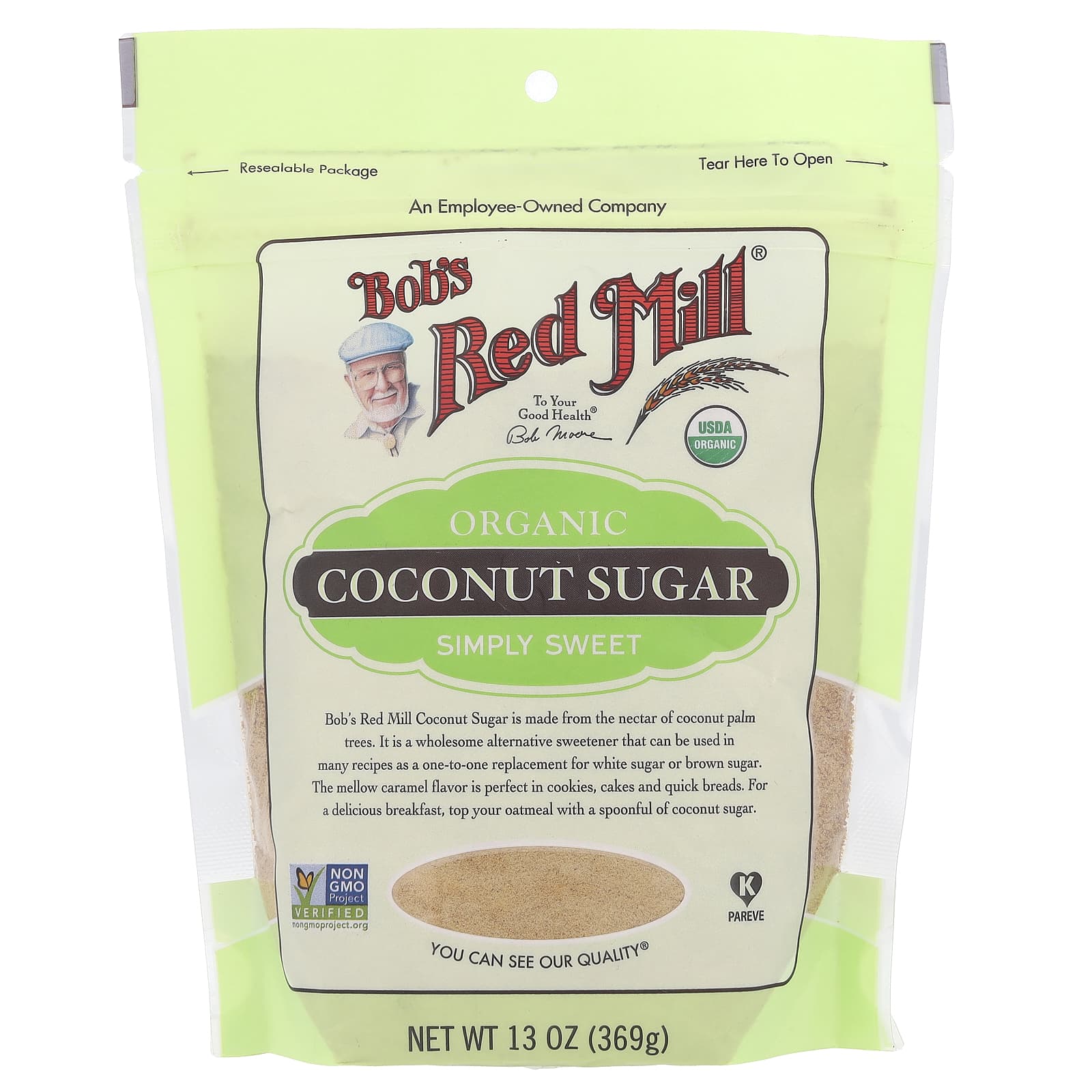 Bob's Red Mill, Organic Coconut Sugar, 13 oz (369 g) - B078X2M718