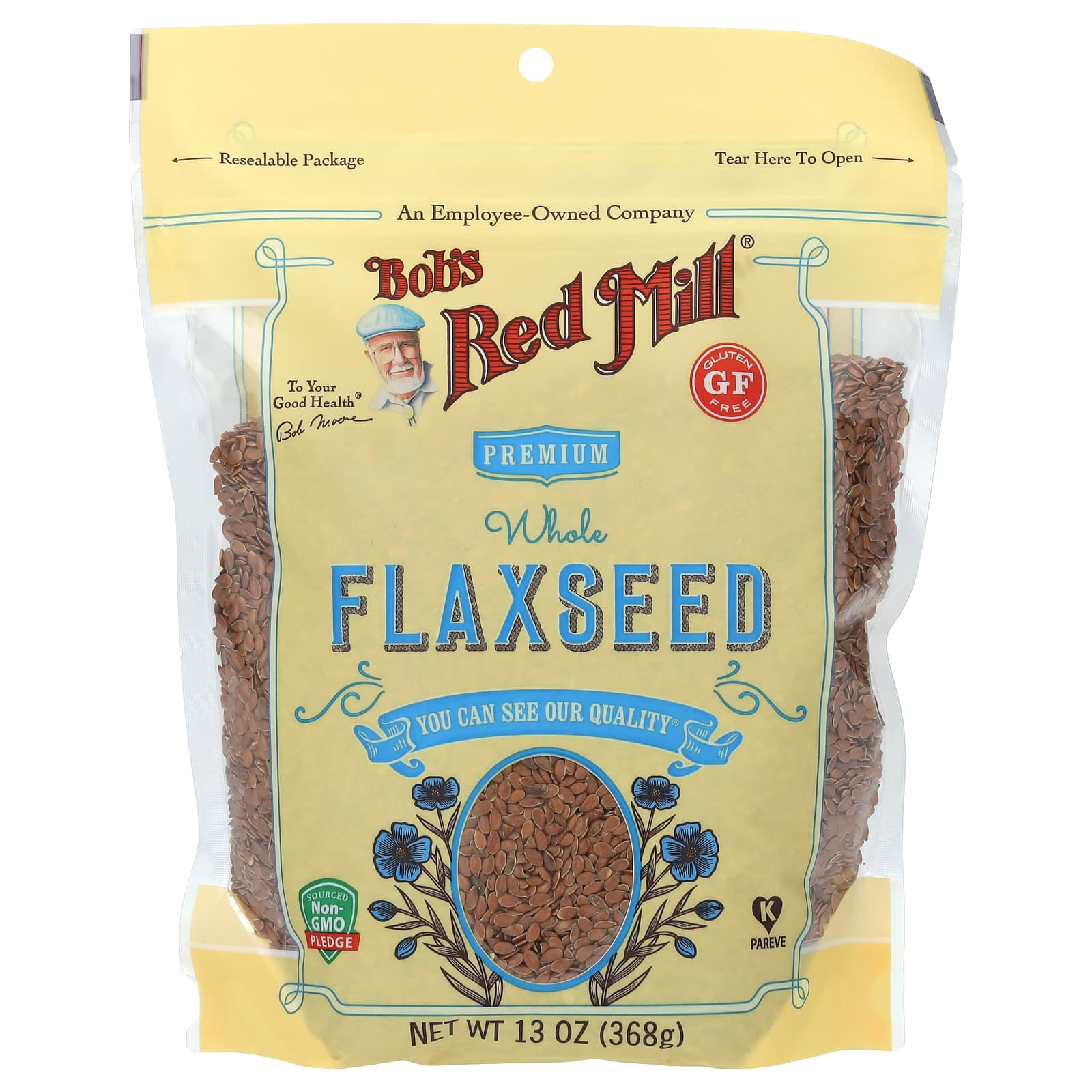 Bob's Red Mill, Premium Whole Flaxseed, 13 oz (368 g) - B075XGG83Z