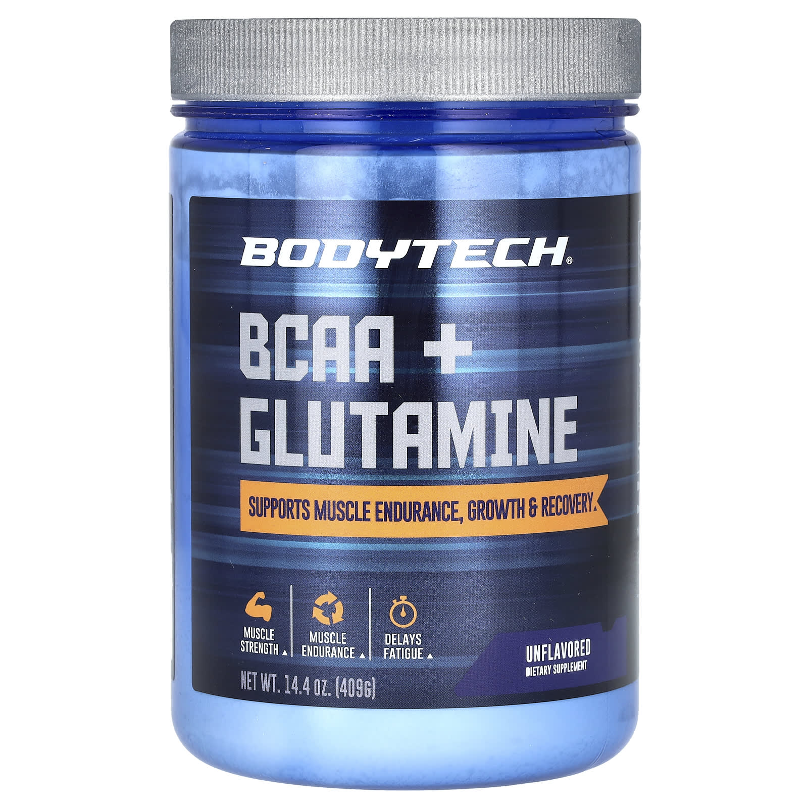 BodyTech, BCAA + Glutamine, Unflavored, 14.4 oz (409 g) - B007Q3F4P0