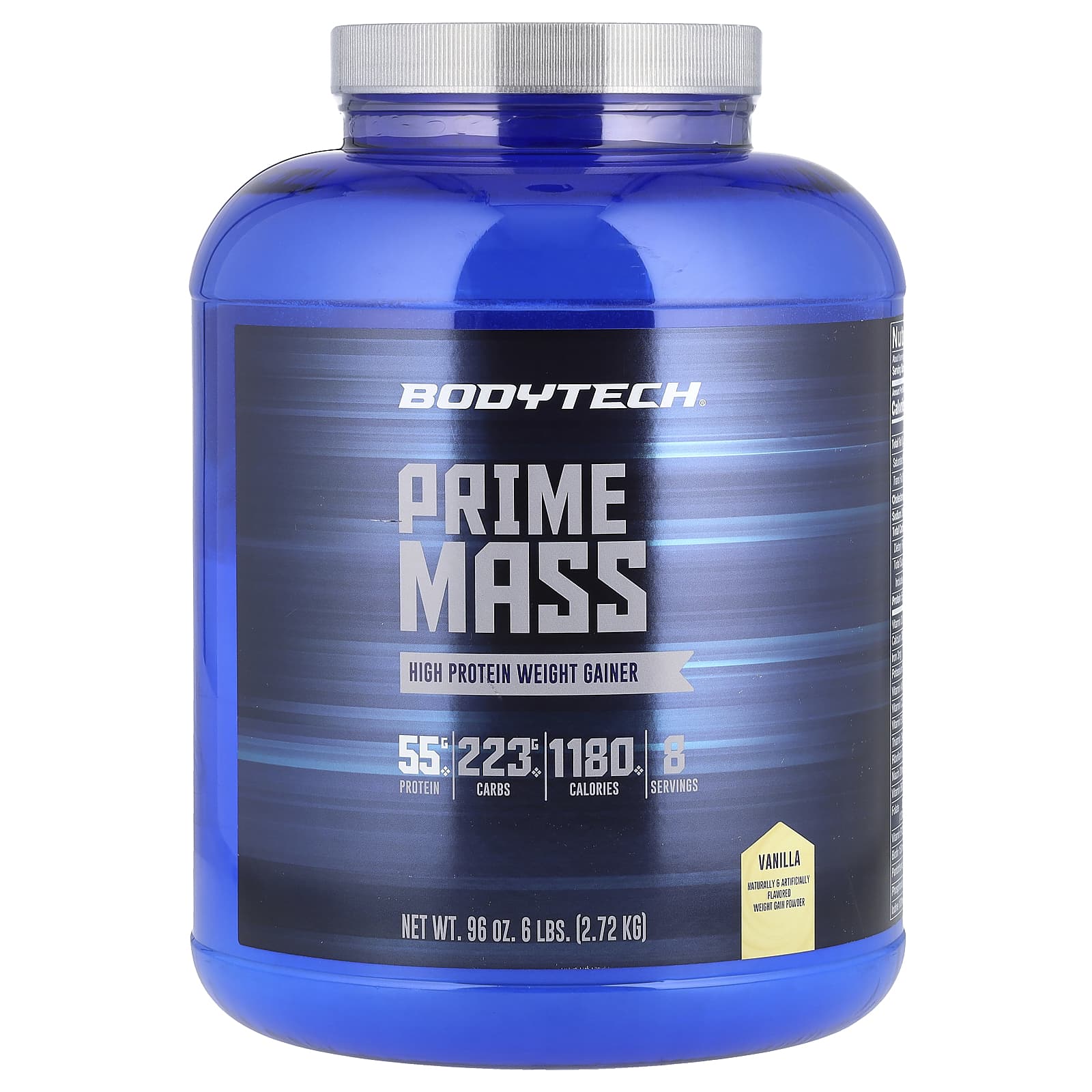 BodyTech, Prime Mass, High Protein Weight Gainer, Vanilla, 6 lbs (2.72 kg) - B091HYZJCB