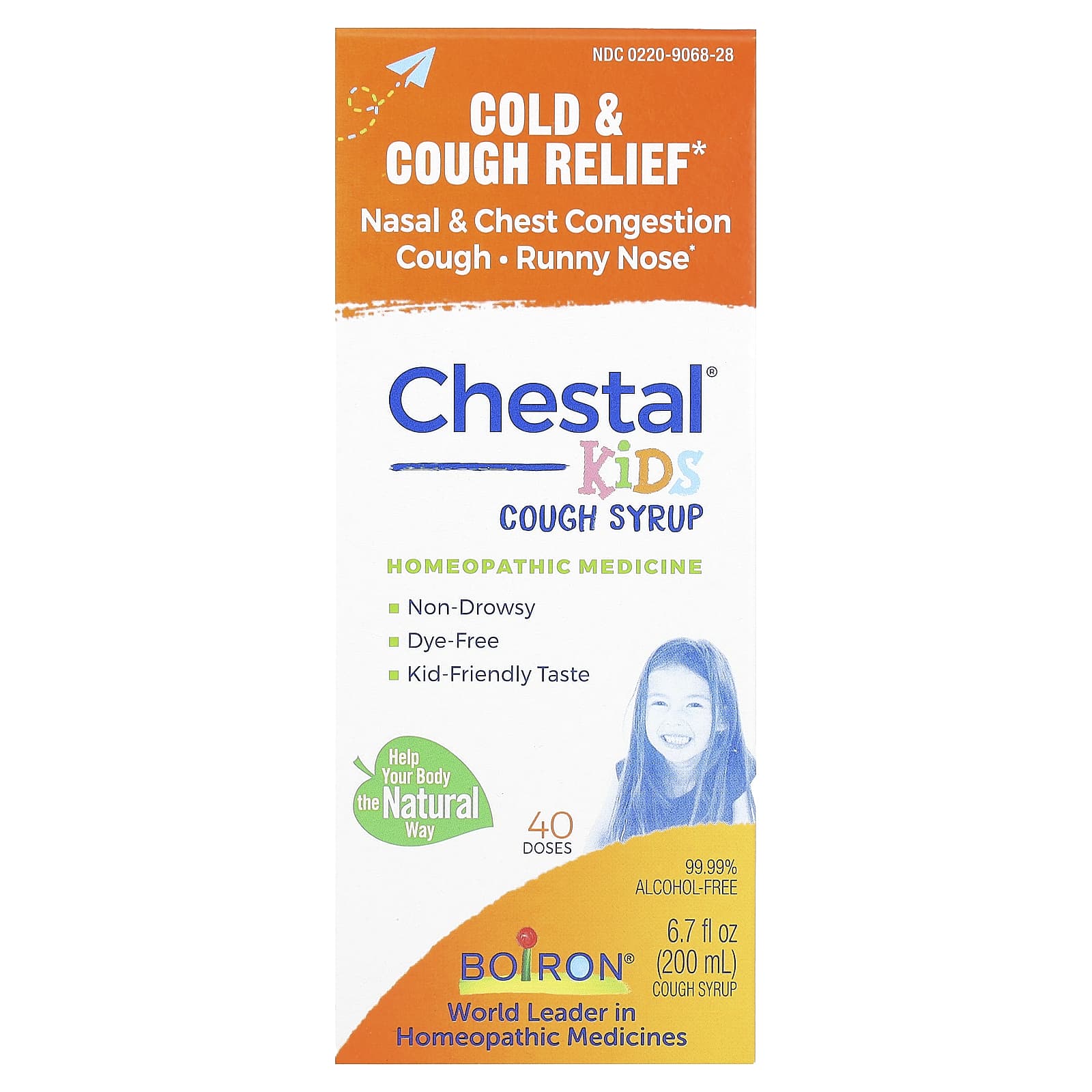 Boiron, Chestal, Kids Cough Syrup, 6.7 fl oz (200 ml) - B00E1NUSIG