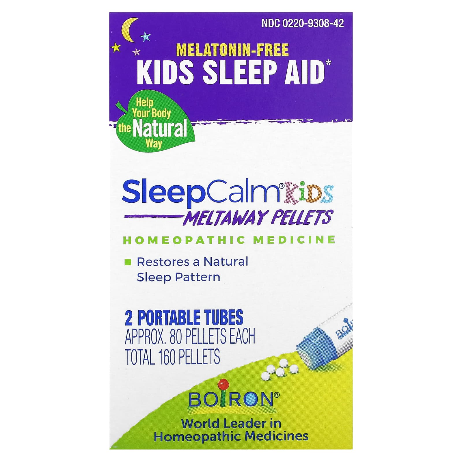 Boiron, SleepCalm Kids, 2 Portable Tubes, 80 Pellets Each - B0BL1W7WG9