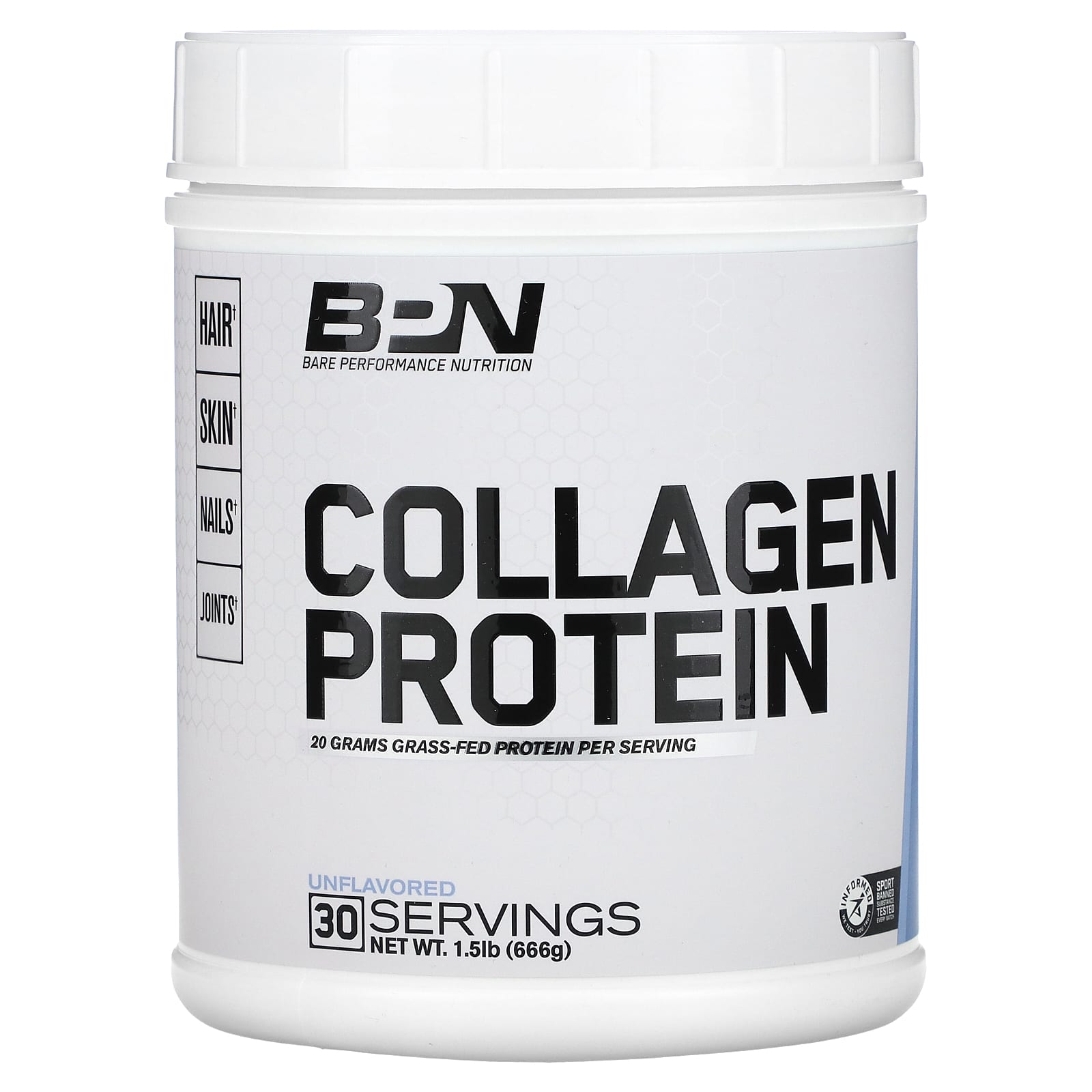 BPN, Collagen Protein, Unflavored, 1.5 lb (666 g) - B09SVMY683