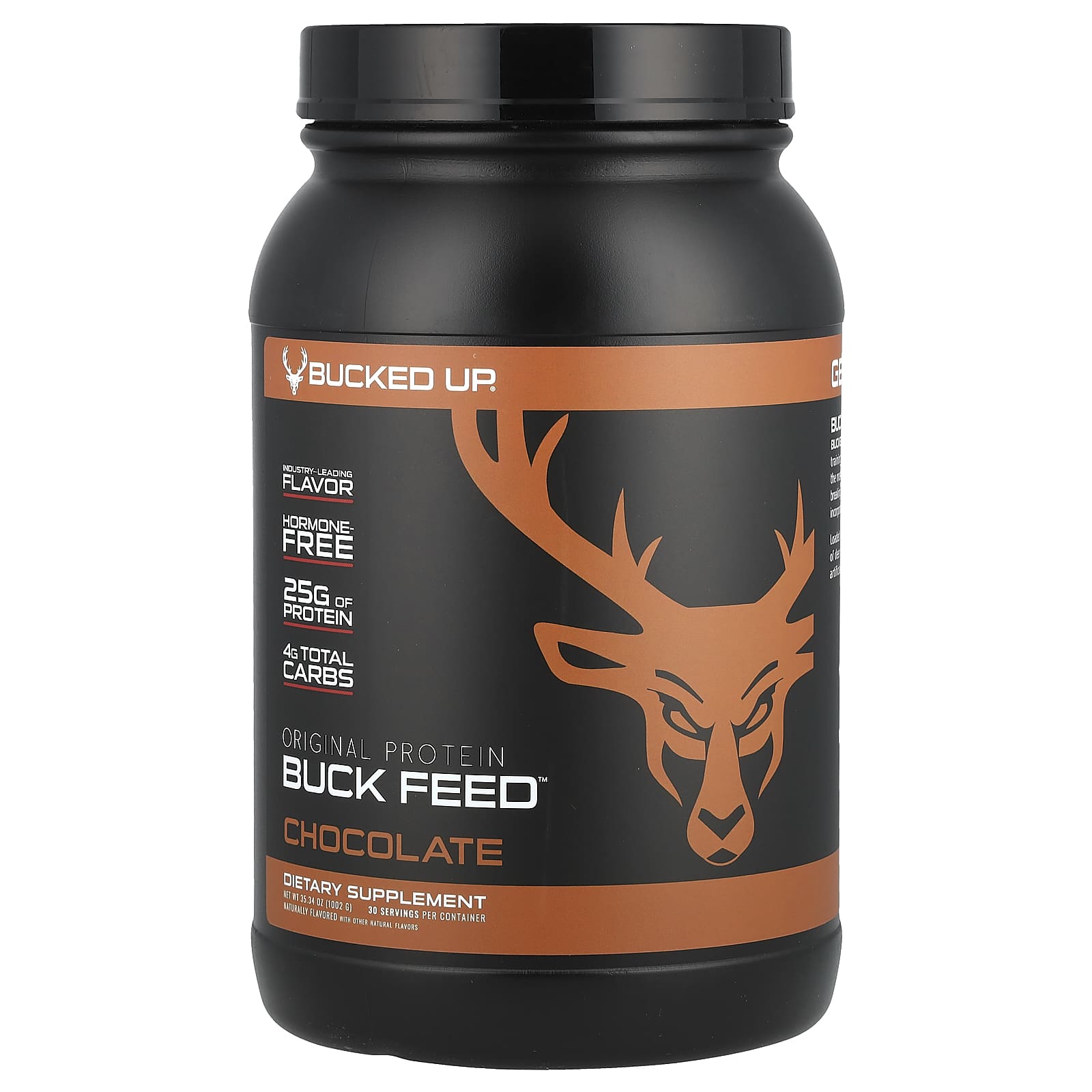 Bucked Up, Buck Feed ™, Original Protein, Chocolate, 35.34 oz (1,002 g) - 