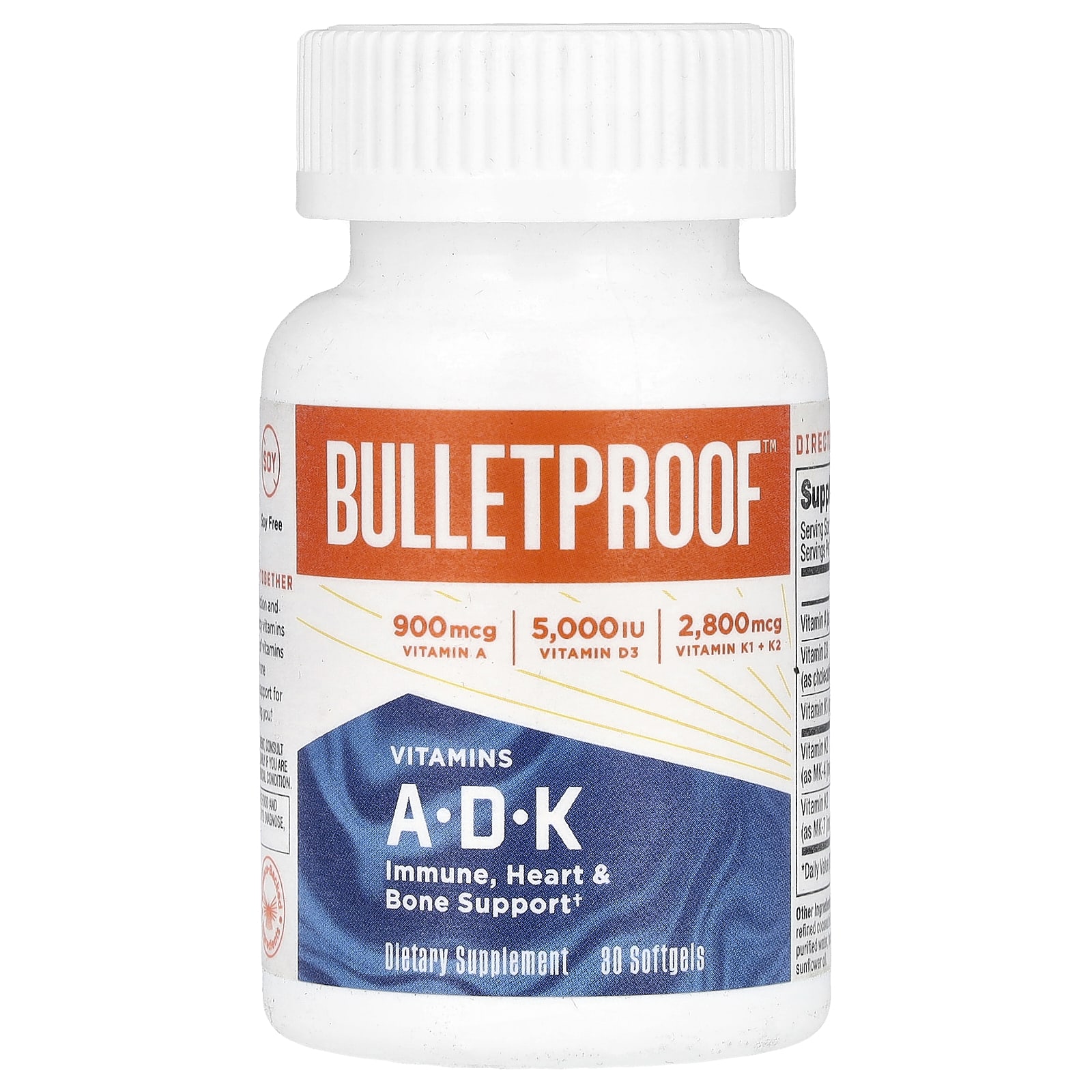BulletProof, Vitamins A·D·K, 30 Softgels - B07G57W52F