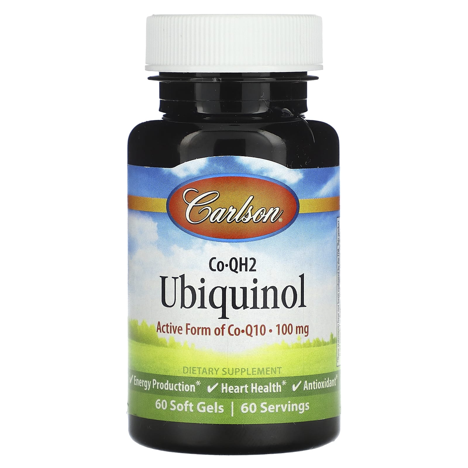 Carlson, Co-QH2 Ubiquinol, 100 mg, 60 Soft Gels