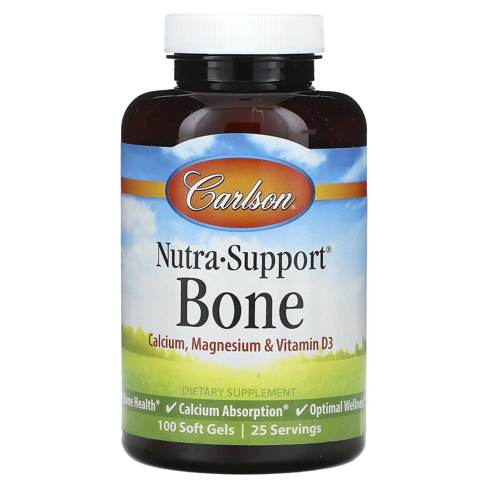 Carlson, Nutra-Support, Bone, 100 Soft Gels - B0727PBWPG