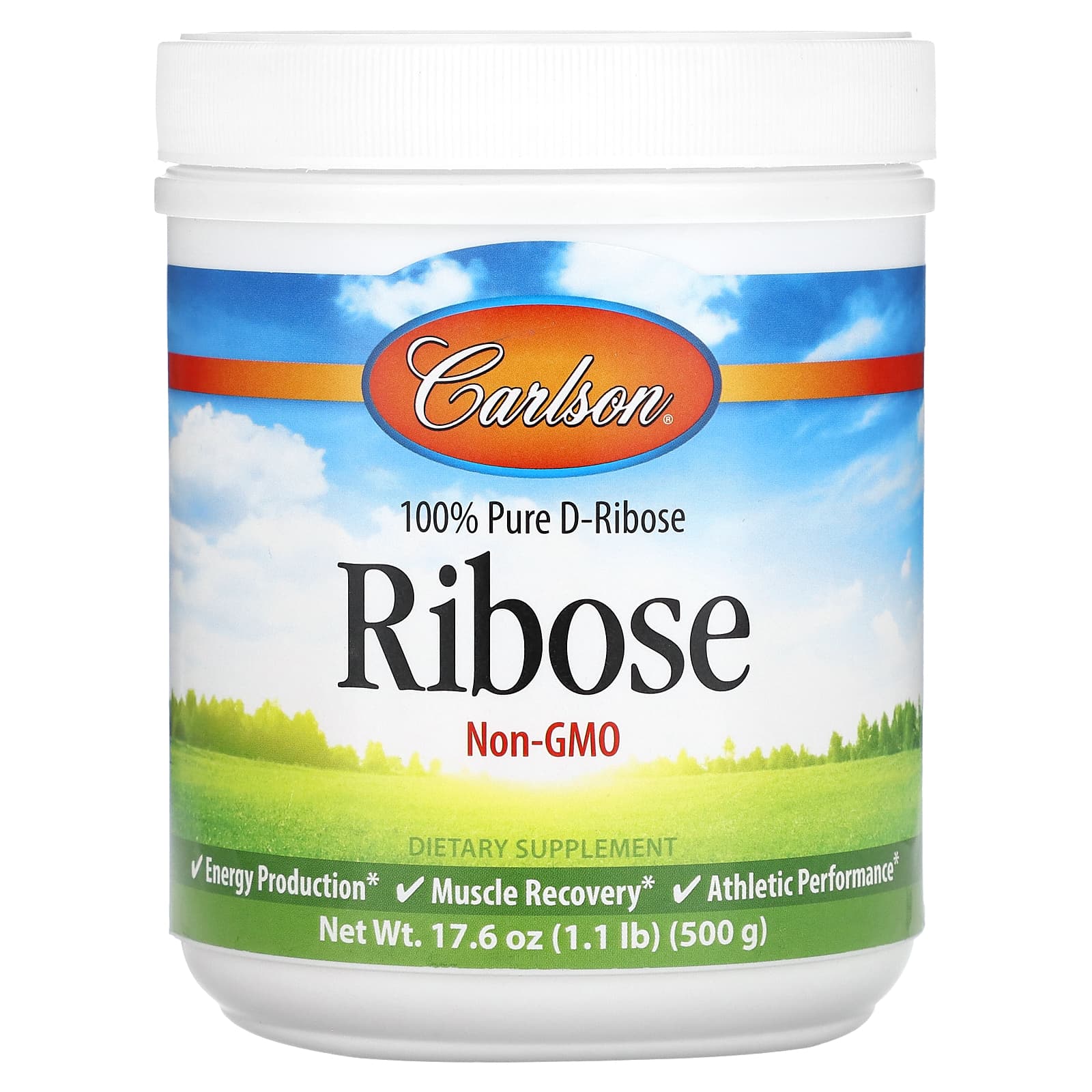 Carlson, Ribose, 17.6 oz (500 g) - B06XSH6VKR