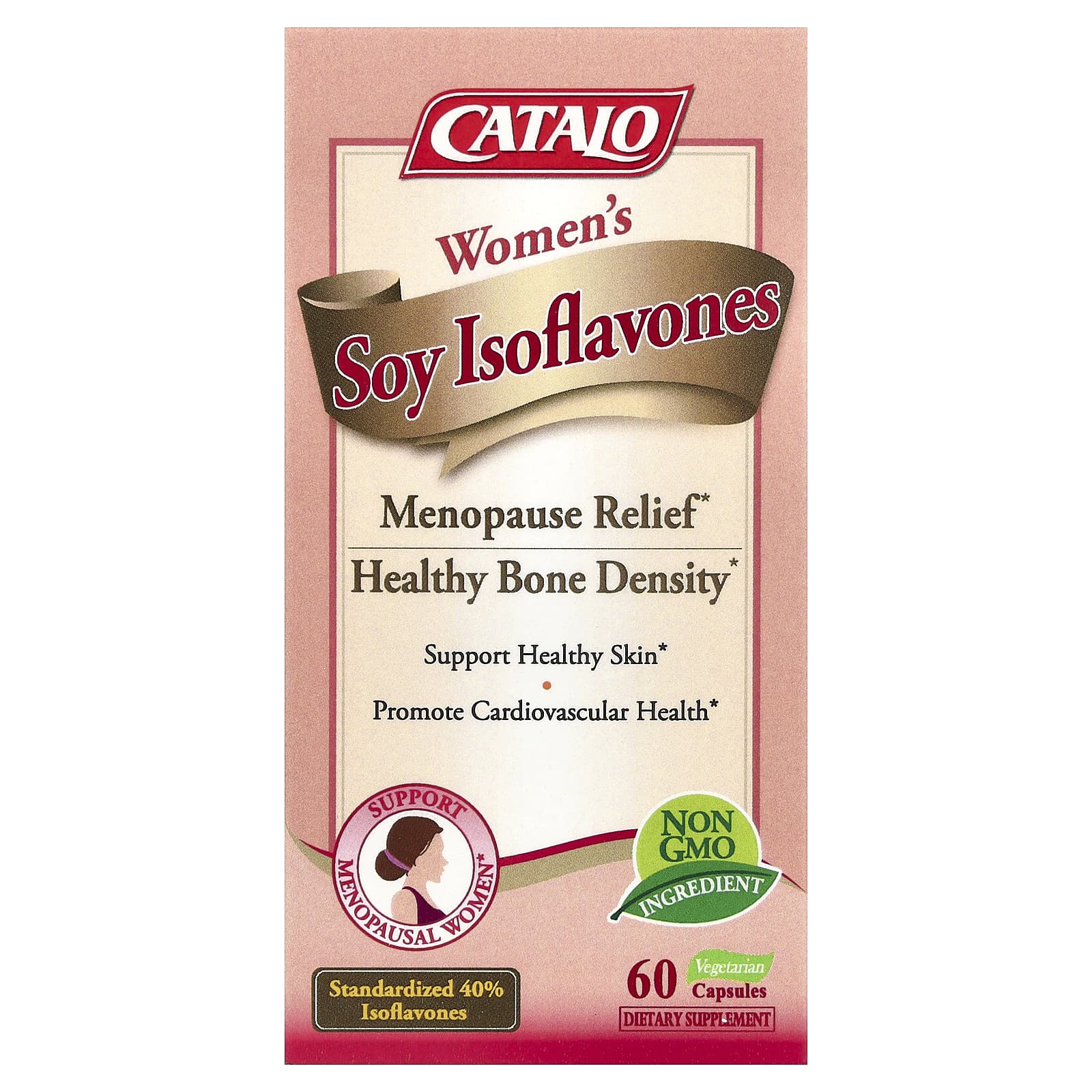 CATALO, Women's Soy Isoflavones, 60 Vegetarian Capsules - B07FFS88LN