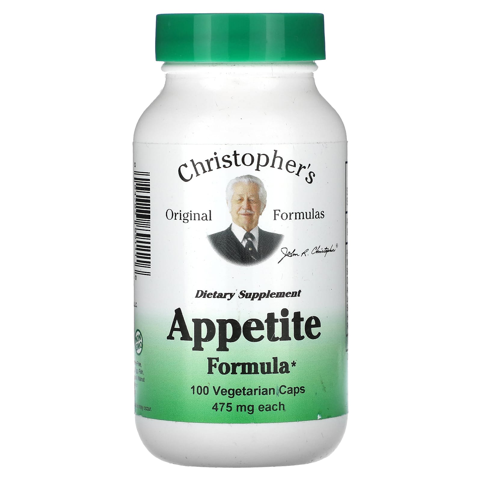 Christopher's Original Formulas, Appetite Formula, 475 mg, 100 Vegetarian Caps - B00854KEYK