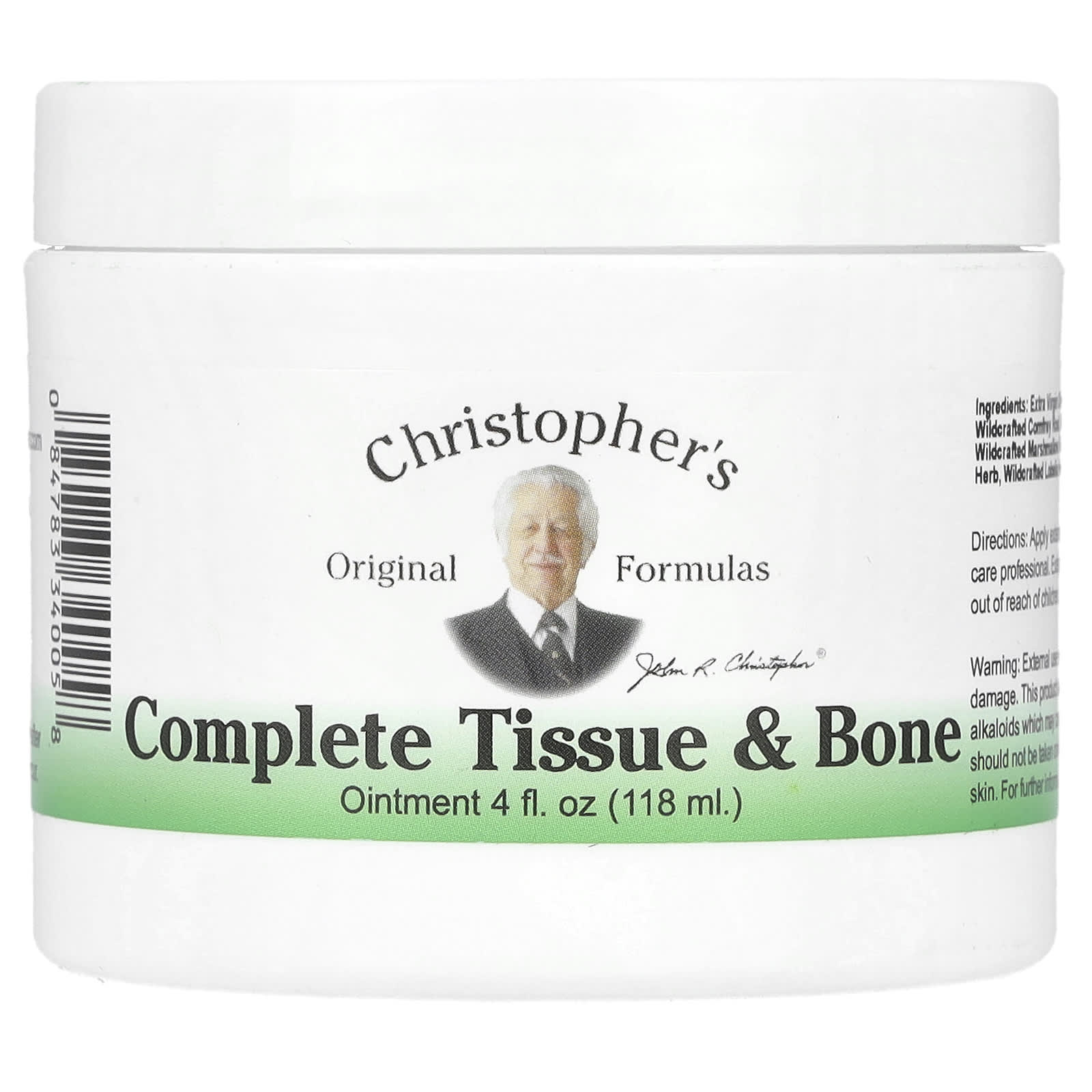 Christopher's Original Formulas, Complete Tissue & Bone Ointment, 4 fl oz (118 ml) - B000FVDY2A