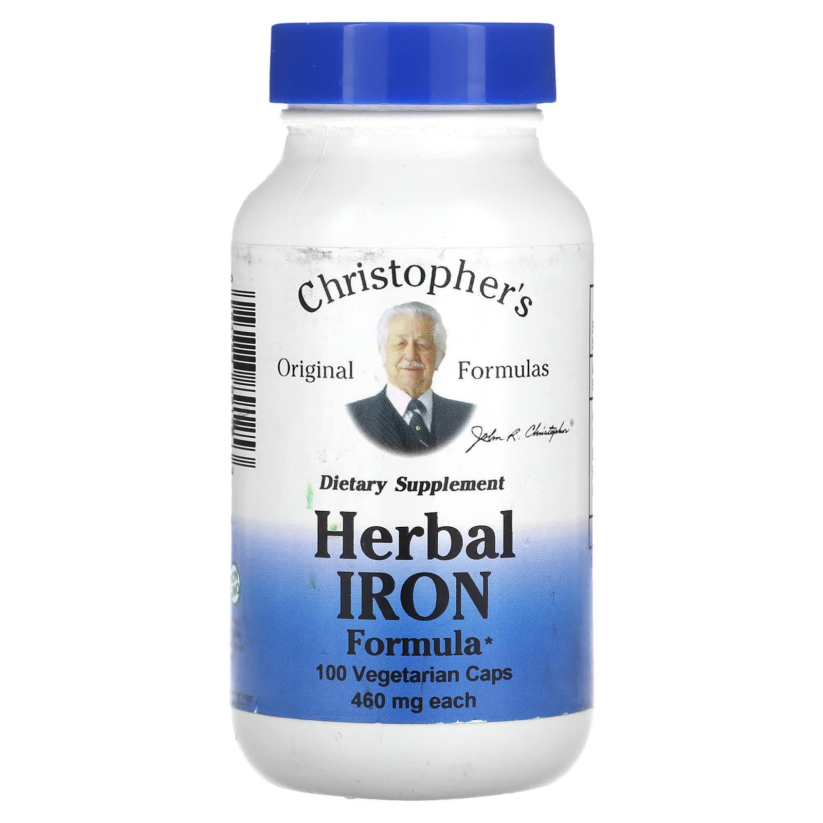 Christopher's Original Formulas, Herbal Iron Formula, 460 mg, 100 Vegetarian Caps - B00868Y4GO