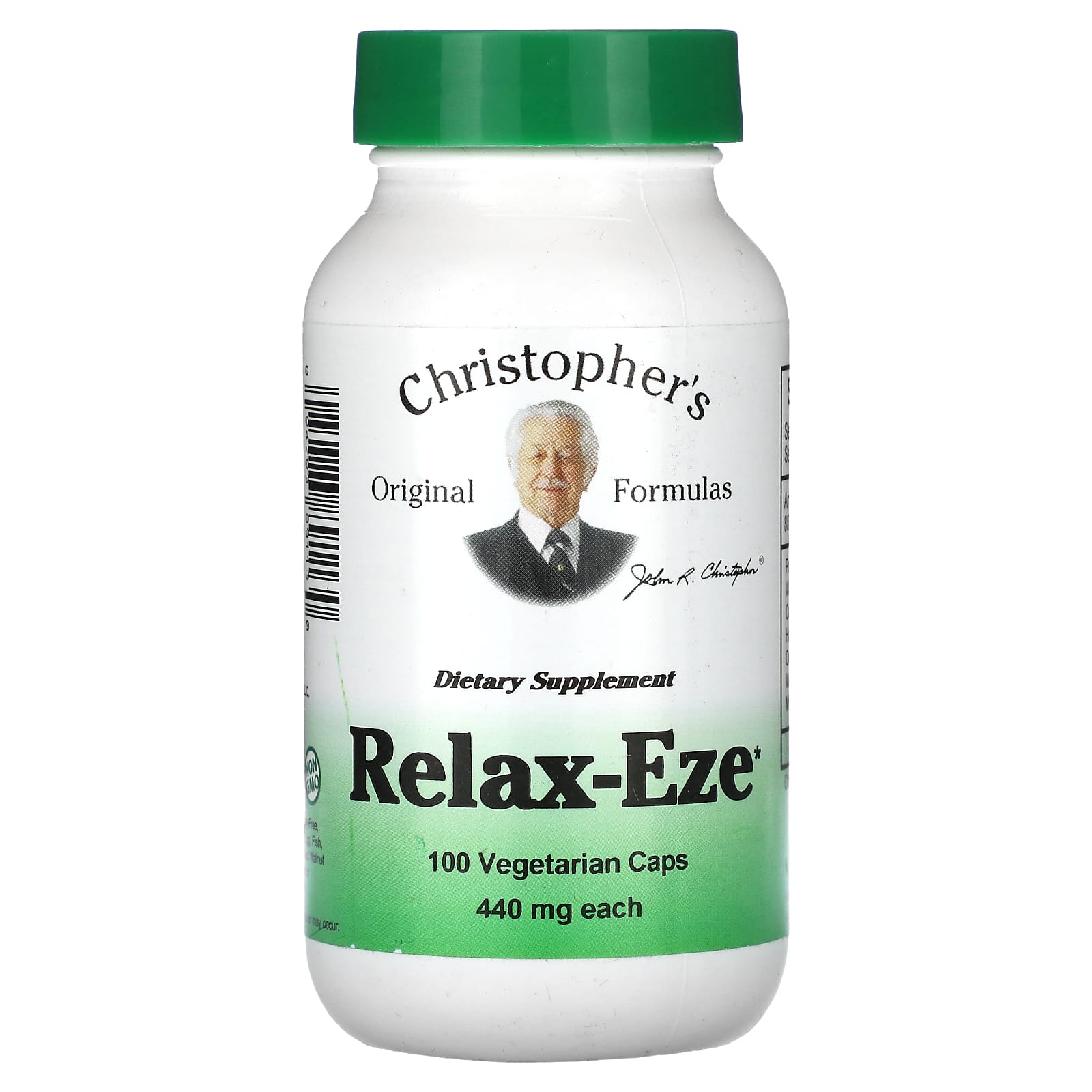Christopher's Original Formulas, Relax-Eze, 440 mg, 100 Vegetarian Caps - B00028Q24I