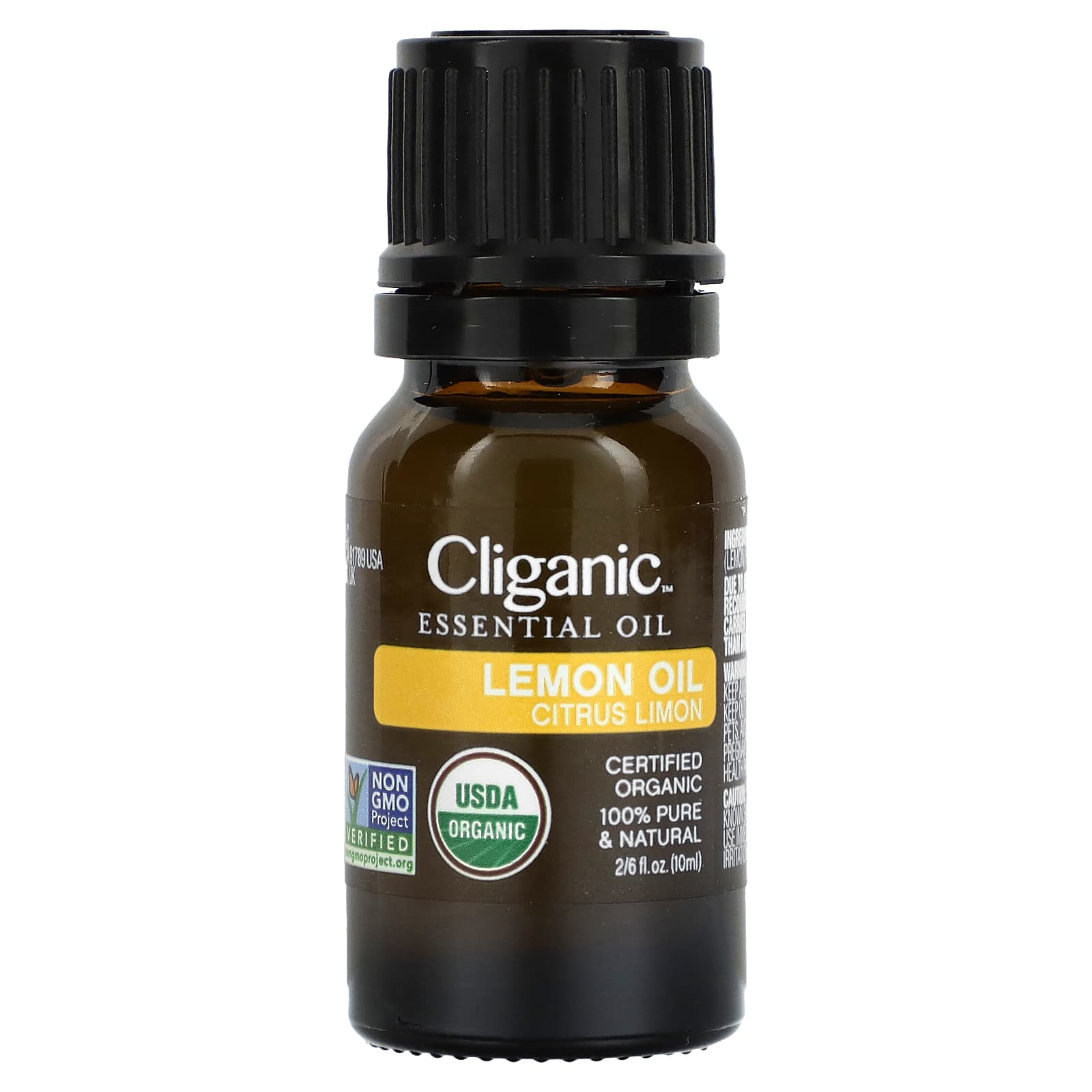 Cliganic, 100% Pure Essential Oil, Lemon Oil, 0.33 fl oz (10 ml) - B07DVR4FVF