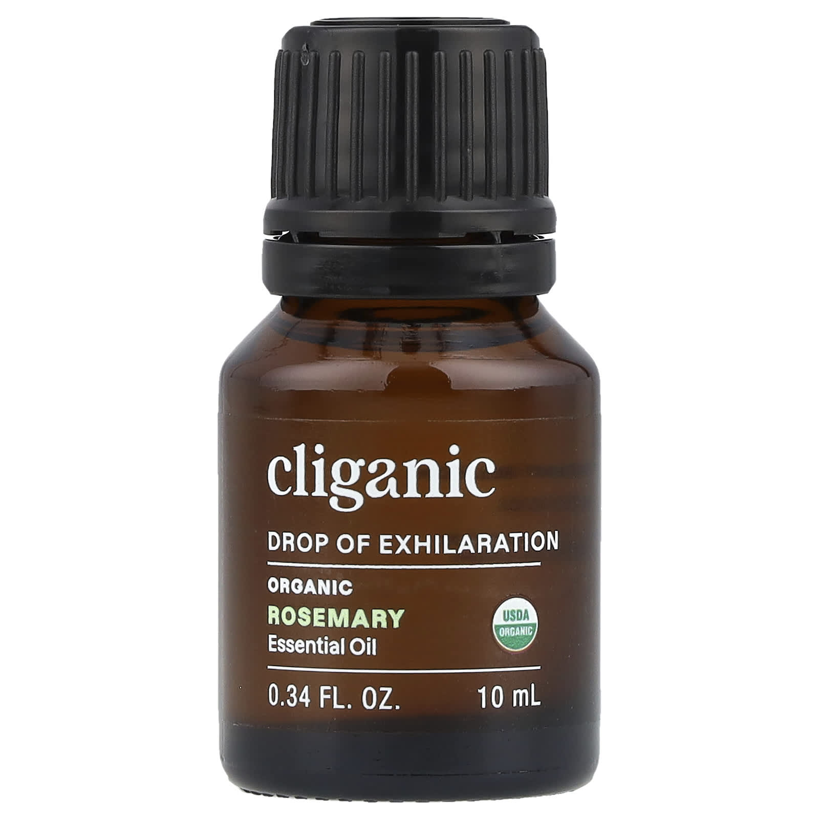 Cliganic, Drop of Exhilaration™, Organic Rosemary Essential Oil, 0.34 fl oz (10 ml) - B07YRRZGXC