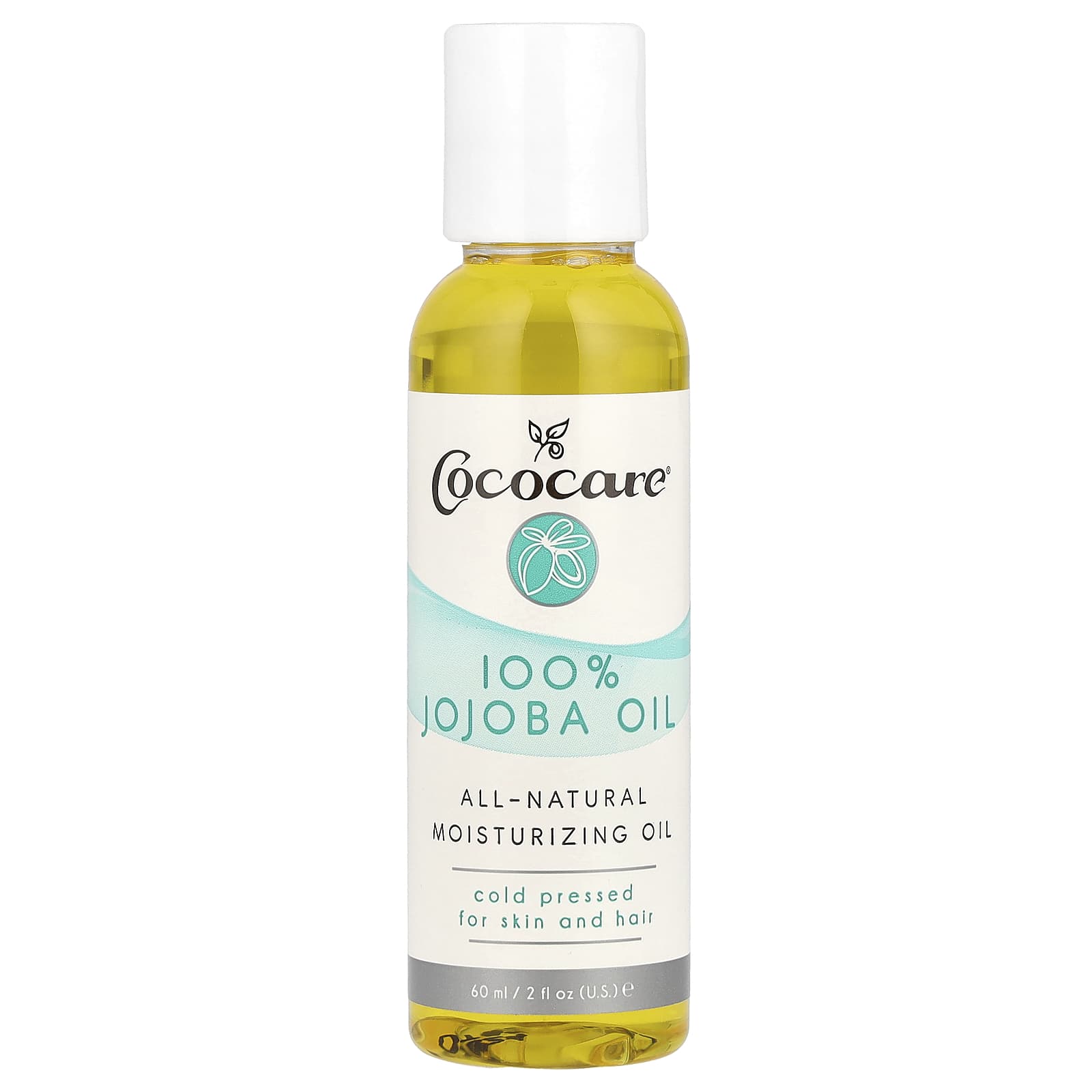 Cococare, 100% Jojoba Oil, 2 fl oz (60 ml) - B004FQNGDS