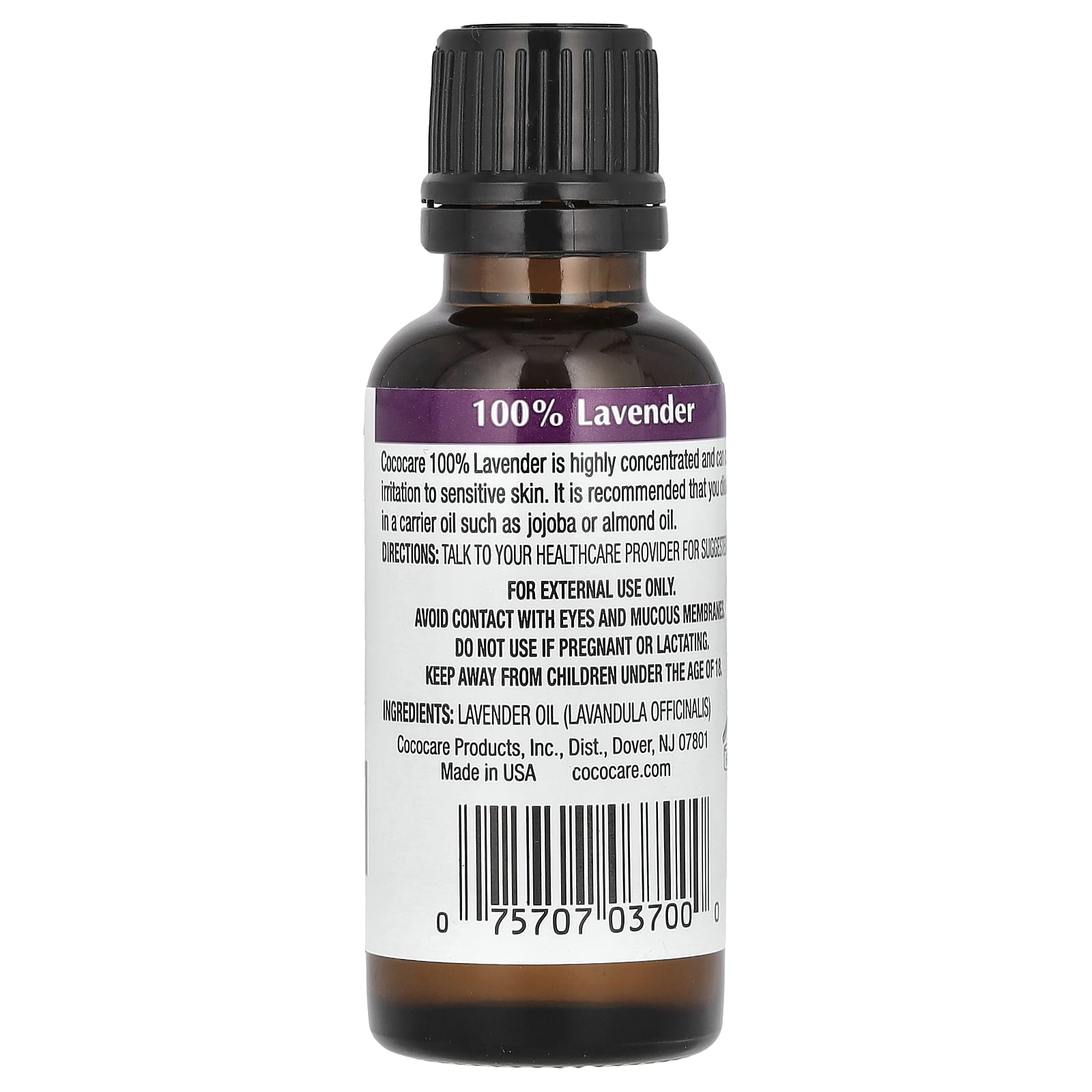 Cococare, 100% Lavender, Extract, 1 fl oz (30 ml) - B00JWU0O3M