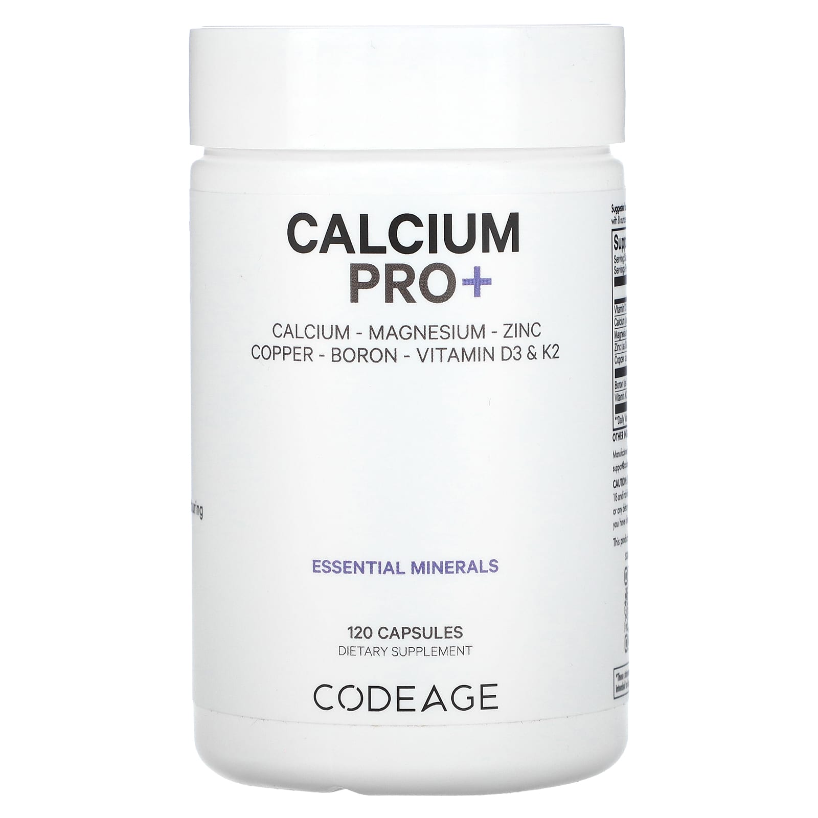 Codeage, Calcium Pro+, 120 Capsules - B0C19TBJTB