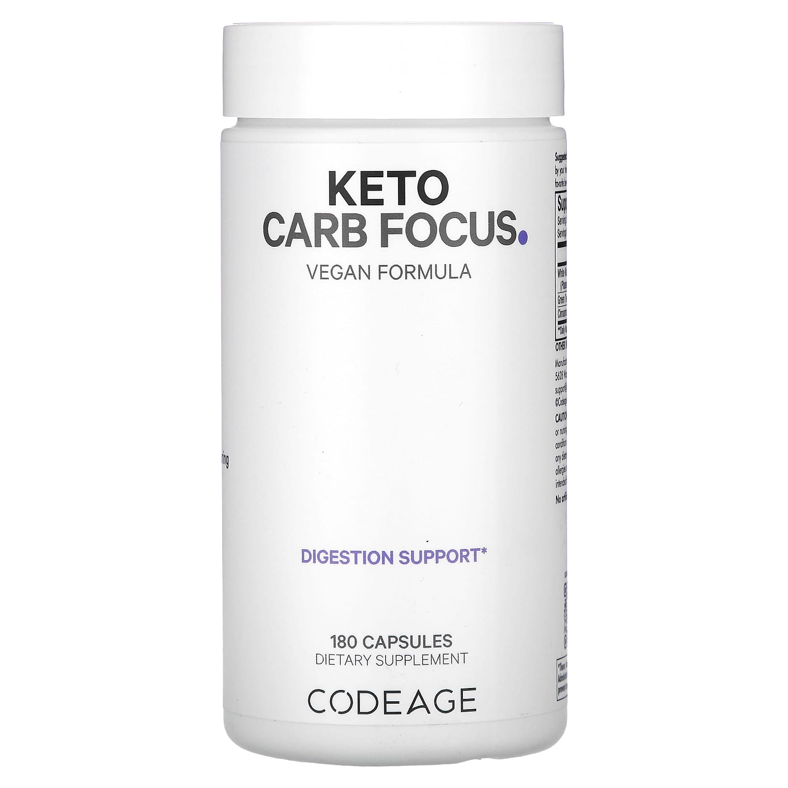 Codeage, Keto Carb Focus, 180 Capsules - B07BMKZN1D